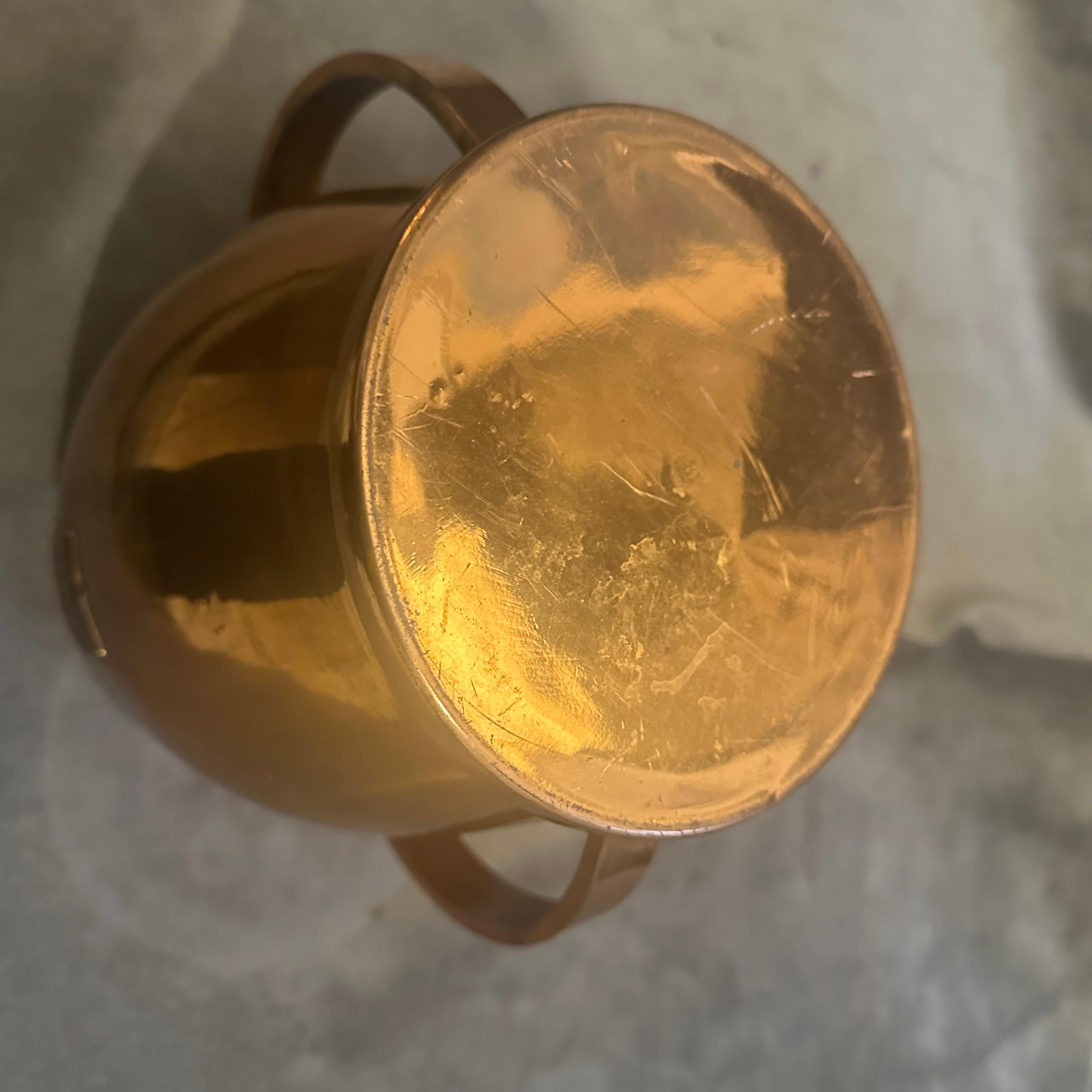 Raffreddatore per vino italiano di metà secolo 1950 in rame di Cinzano in vendita 6