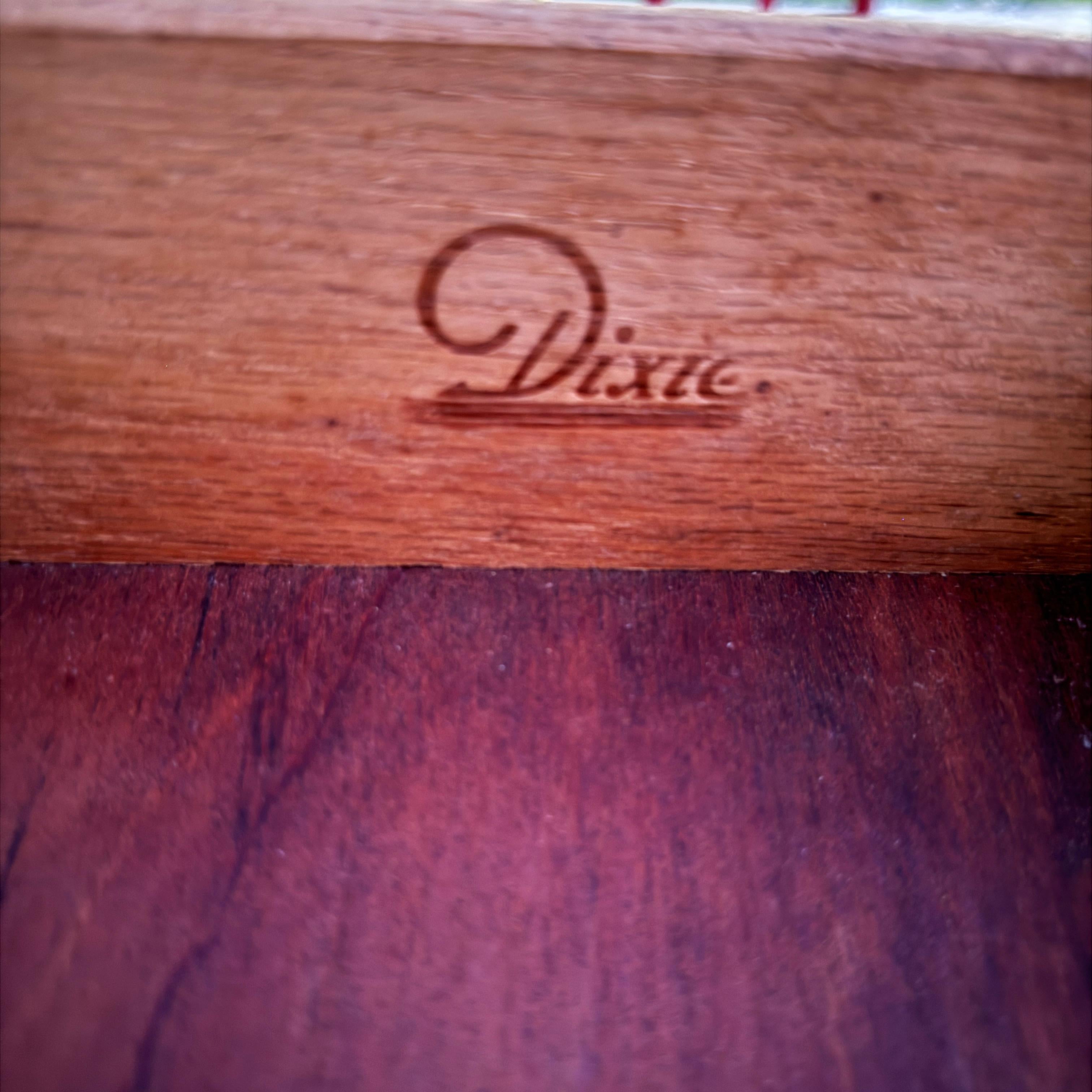 1950s Mid Century Modern Dixie Walnut Lowboy 9 Drawer Dresser 1