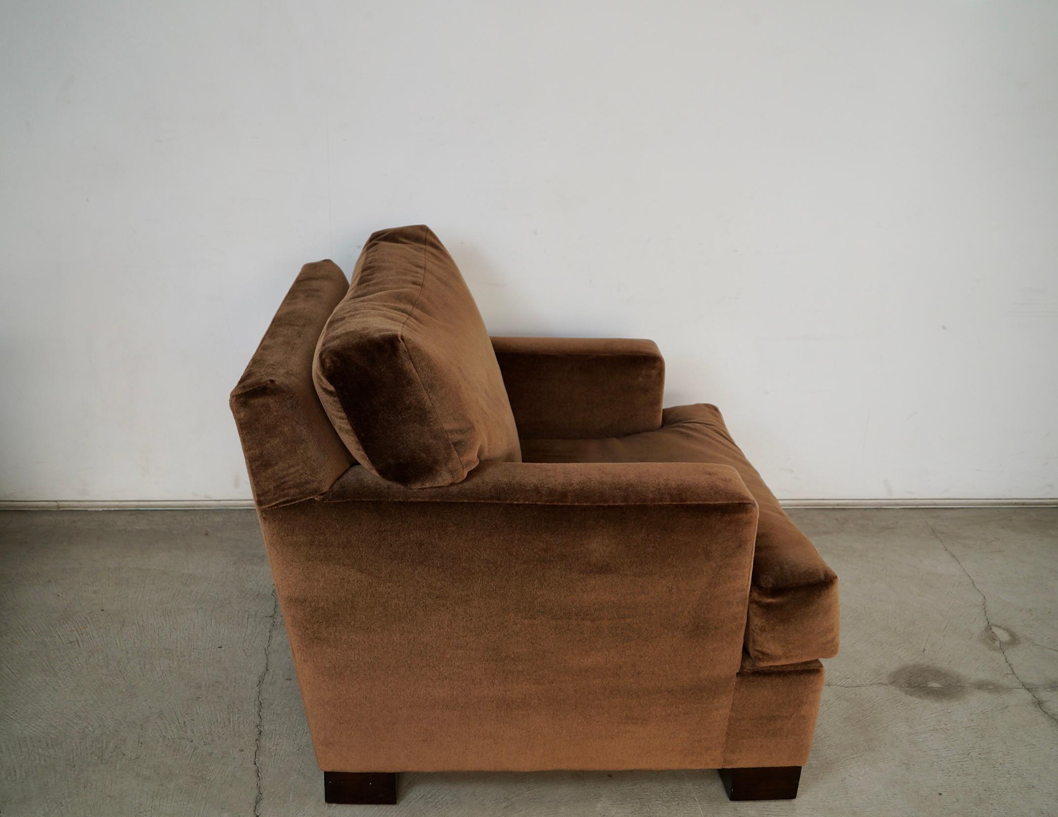 Moderner Loungesessel mit Daunenfüllung aus Mohair aus der Jahrhundertmitte 1950 im Angebot 6