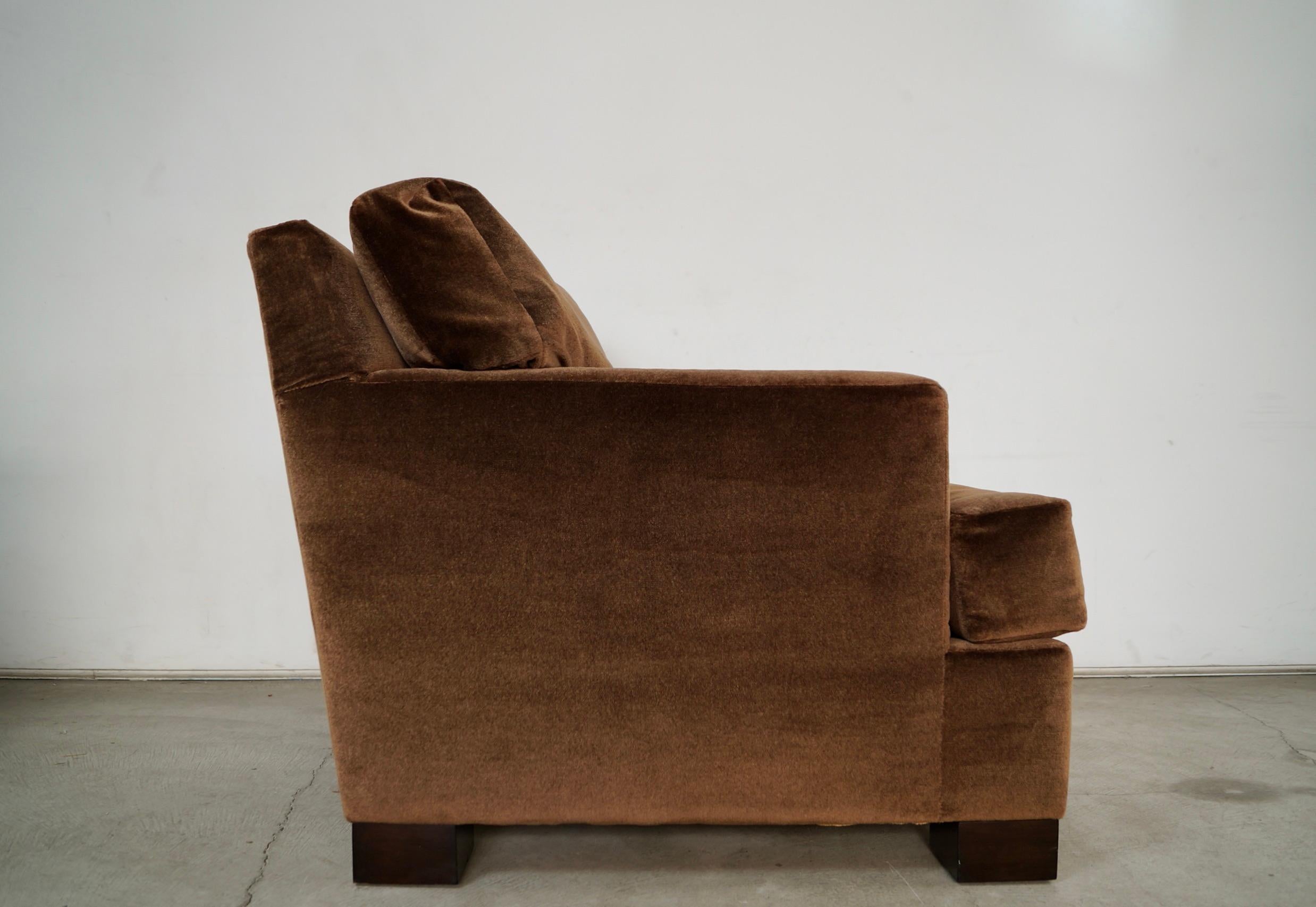 Moderner Loungesessel mit Daunenfüllung aus Mohair aus der Jahrhundertmitte 1950 im Angebot 7