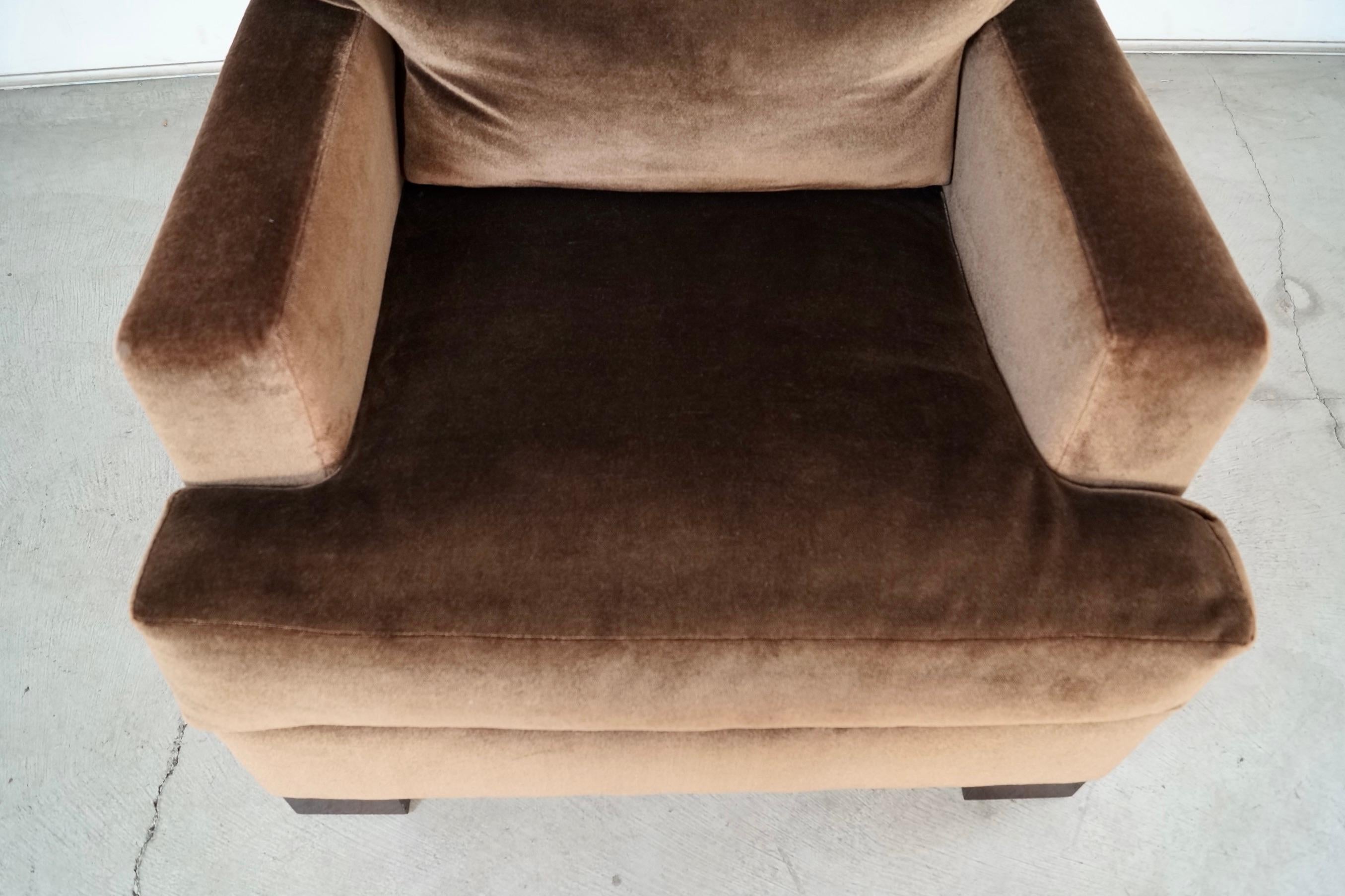 Moderner Loungesessel mit Daunenfüllung aus Mohair aus der Jahrhundertmitte 1950 im Angebot 9