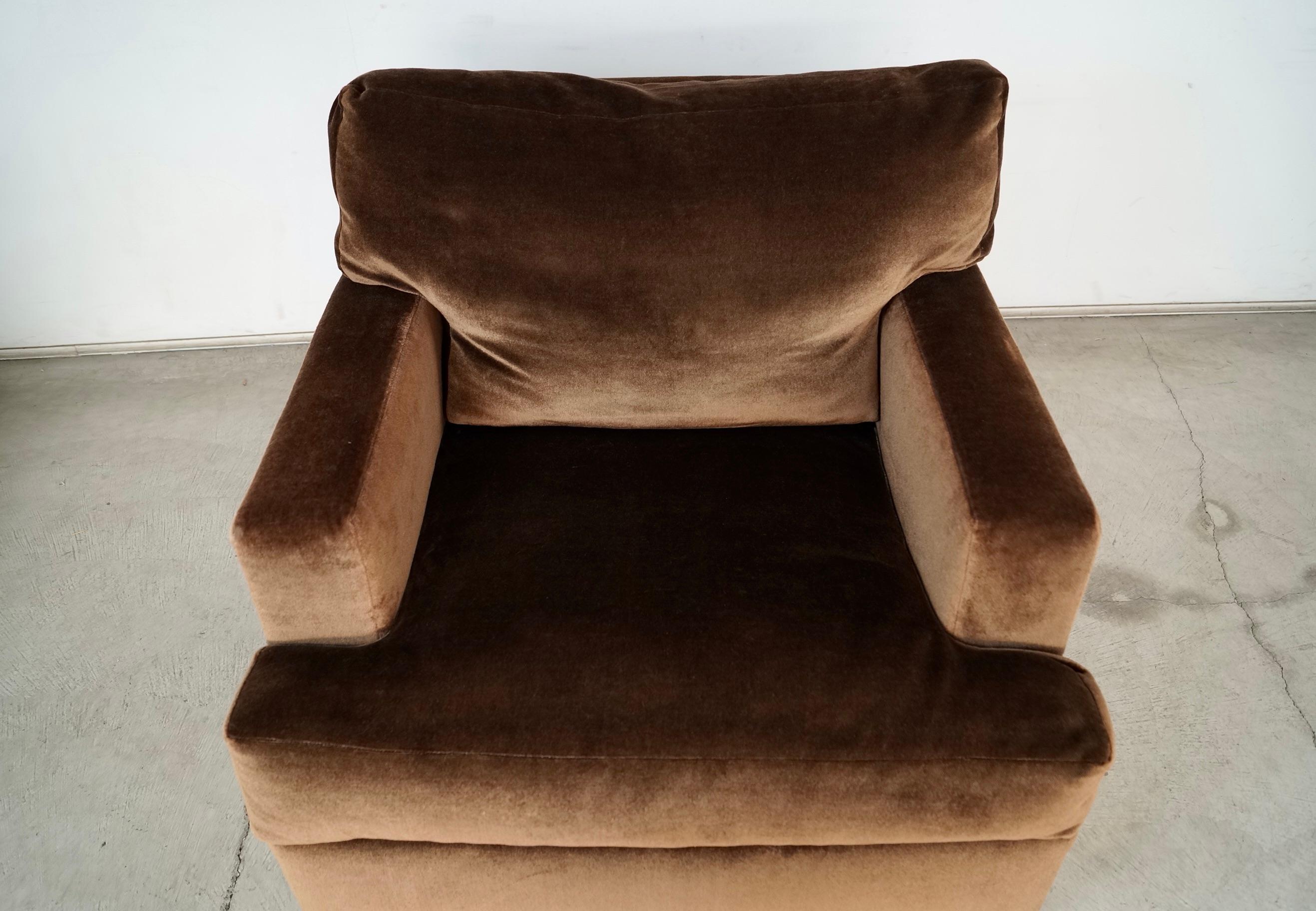 Moderner Loungesessel mit Daunenfüllung aus Mohair aus der Jahrhundertmitte 1950 im Angebot 10