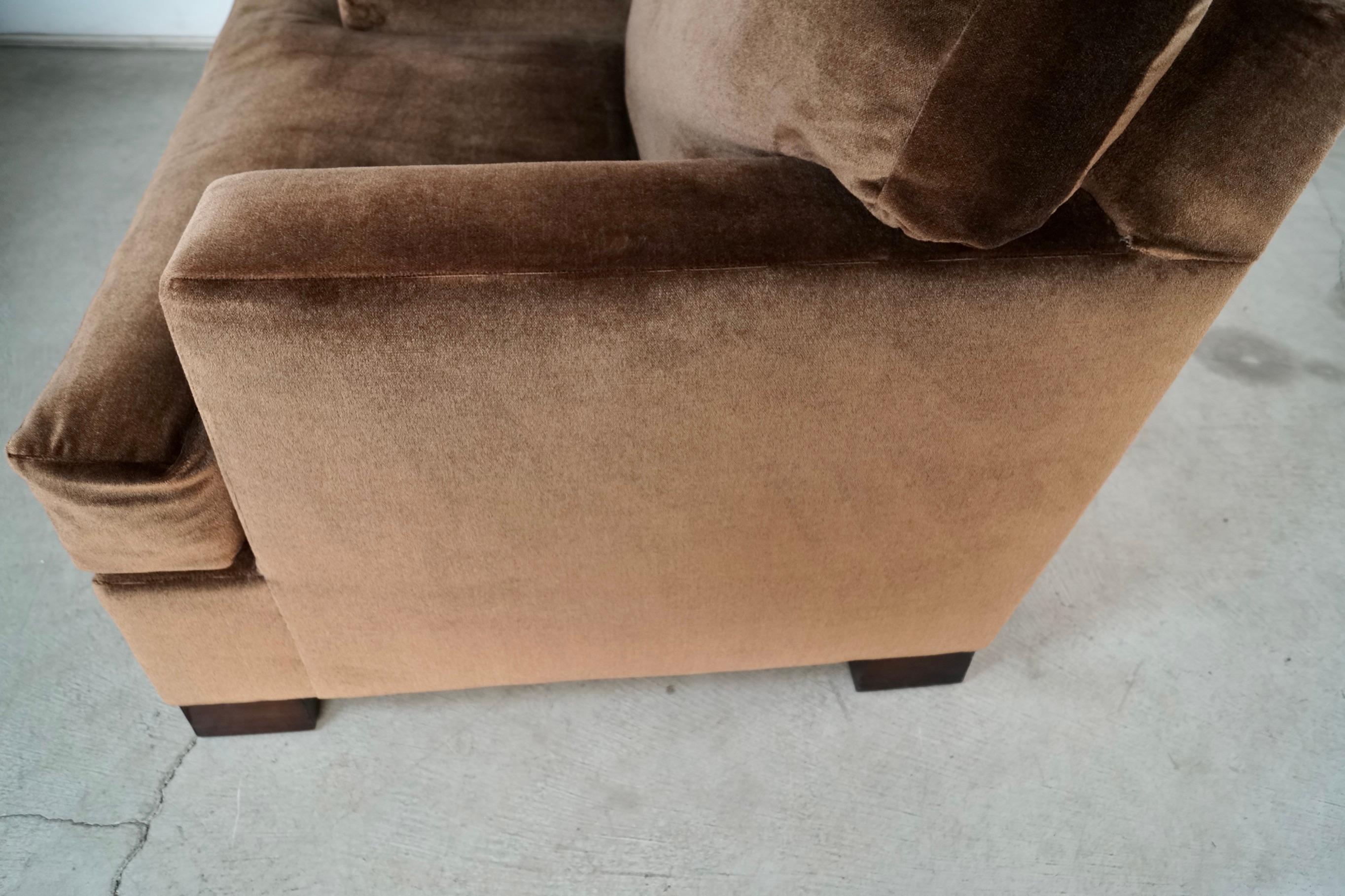Moderner Loungesessel mit Daunenfüllung aus Mohair aus der Jahrhundertmitte 1950 im Angebot 12