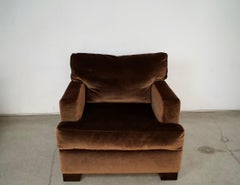 1950's Mid-Century Modern Down-Filled Lounge Chair in Mohair