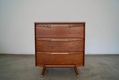 1950's Mid-Century Modern Dresser W/ Metal Drawers