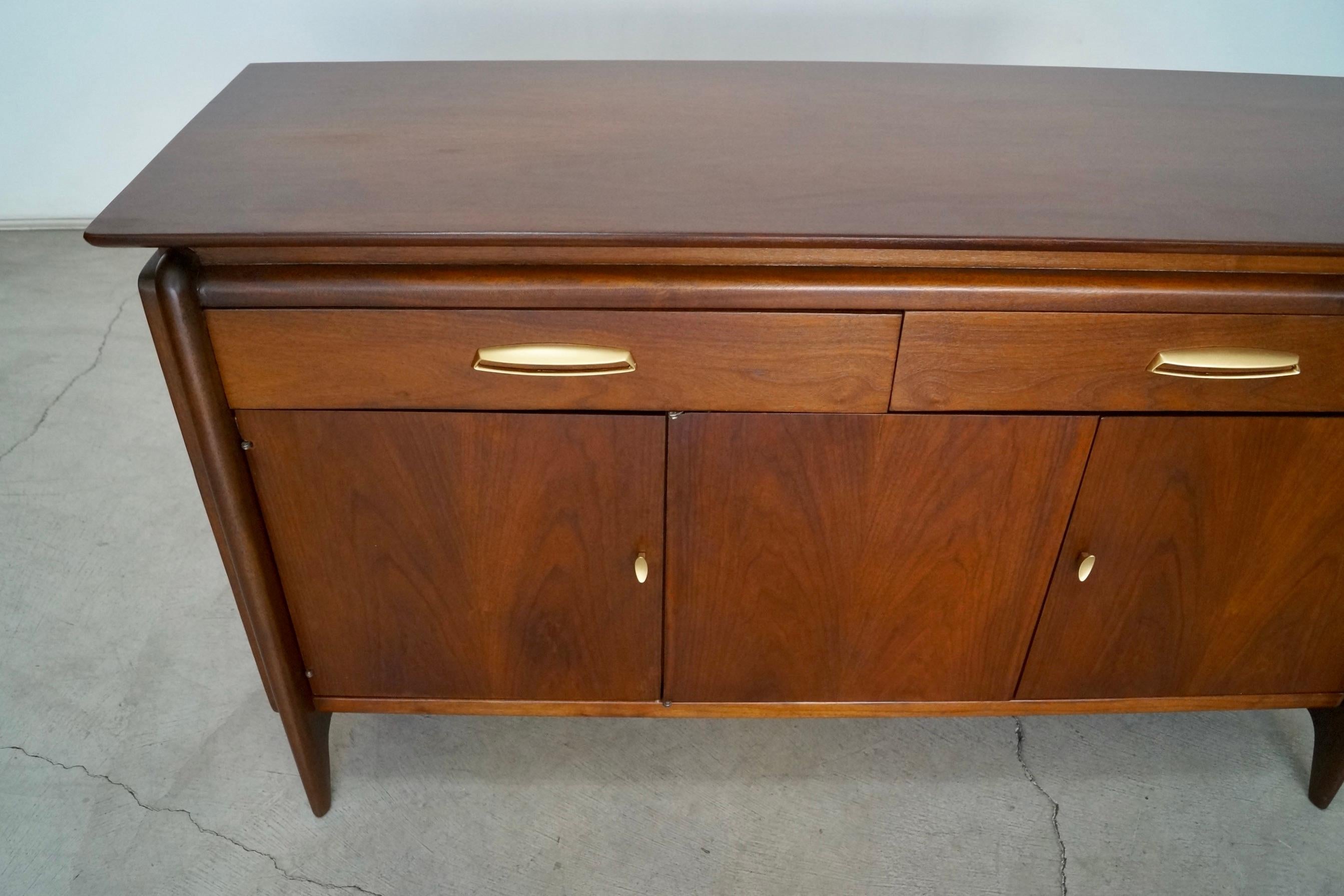 1950's Mid-Century Modern Drexel Projection Sideboard Credenza  9