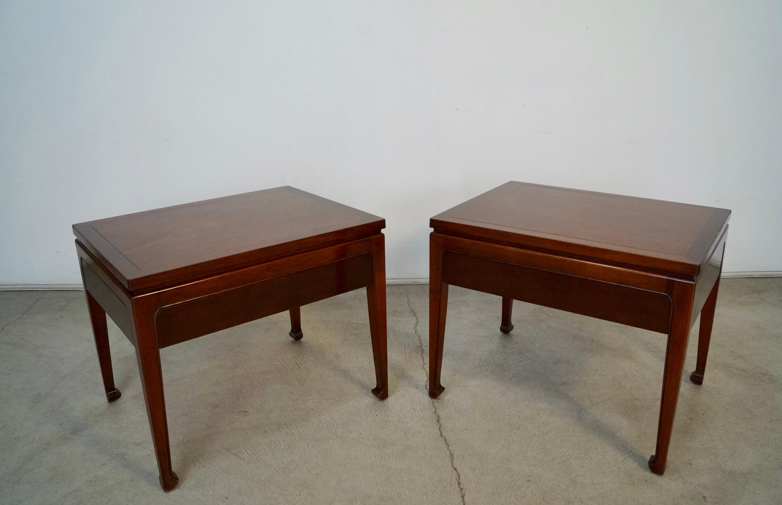 1950's Mid-Century Modern Fine Arts Furniture Nightstands / Side Tables - A Pair 4