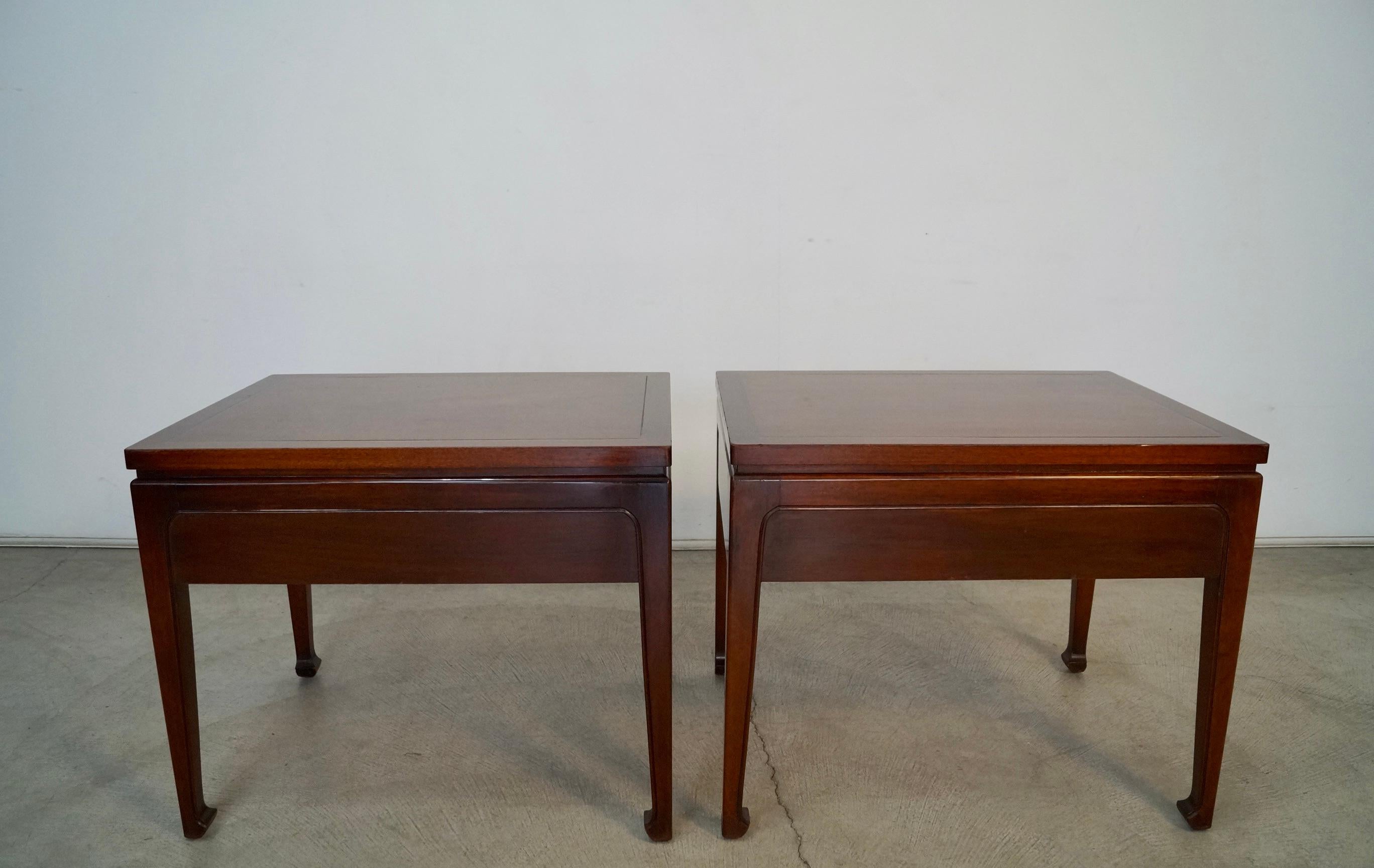 1950's Mid-Century Modern Fine Arts Furniture Nightstands / Side Tables - A Pair 1