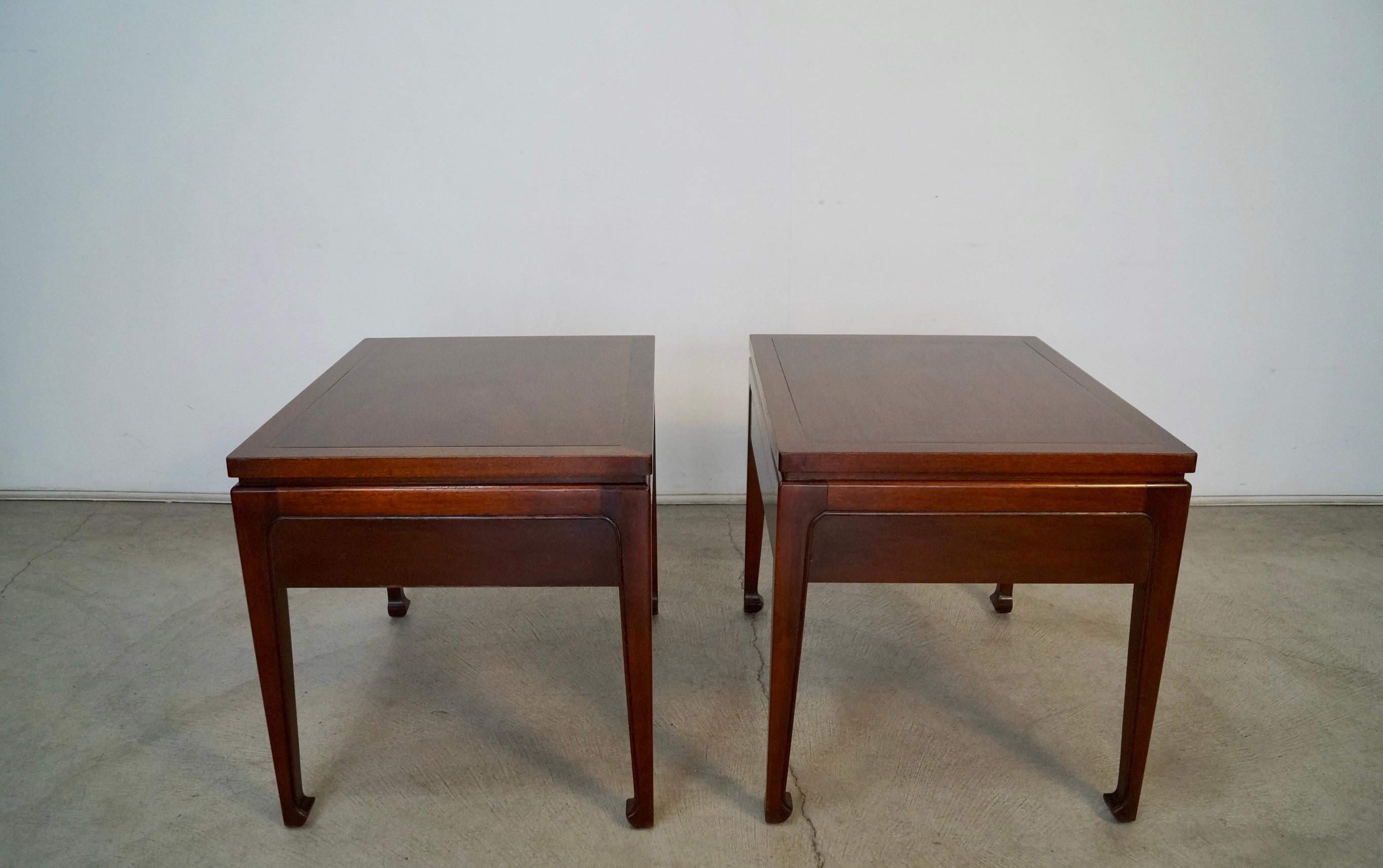 1950's Mid-Century Modern Fine Arts Furniture Nightstands / Side Tables - A Pair 2