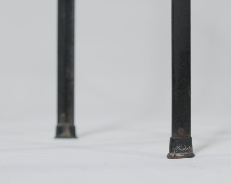 1950s MidCentury Modern Frederick Weinberg Angle Iron and Glass Shelf Unit at 1stDibs