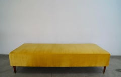 1950's Mid-Century Modern Gold Velvet Daybed - Two Available