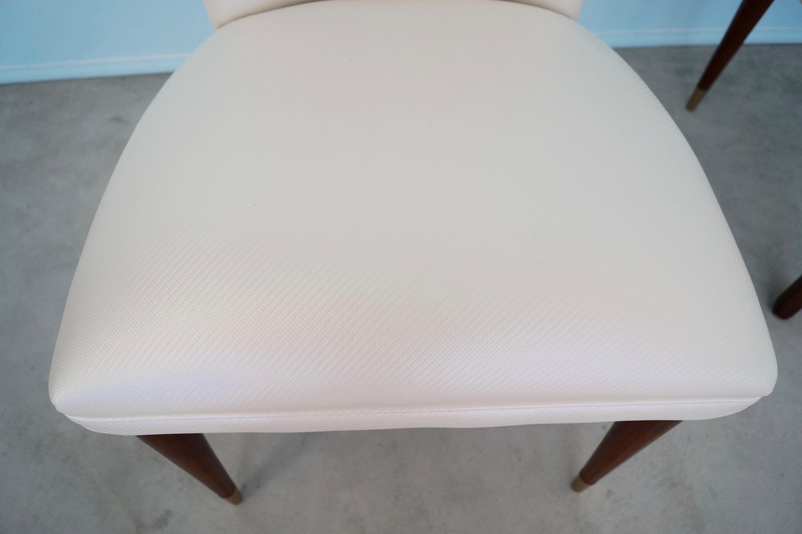 1950's Mid-Century Modern Hollywood Regency Dining Chairs - Set of 4 6