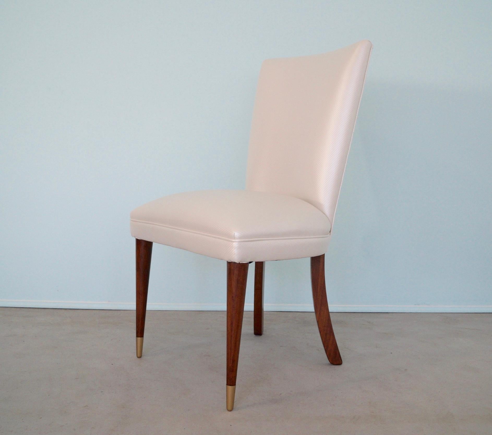 1950's Mid-Century Modern Hollywood Regency Dining Chairs - Set of 4 For Sale 7