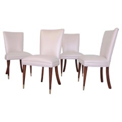 1950's Mid-Century Modern Hollywood Regency Dining Chairs - Set of 4