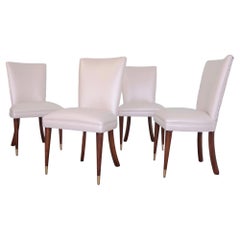 Used 1950's Mid-Century Modern Hollywood Regency Dining Chairs - Set of 4