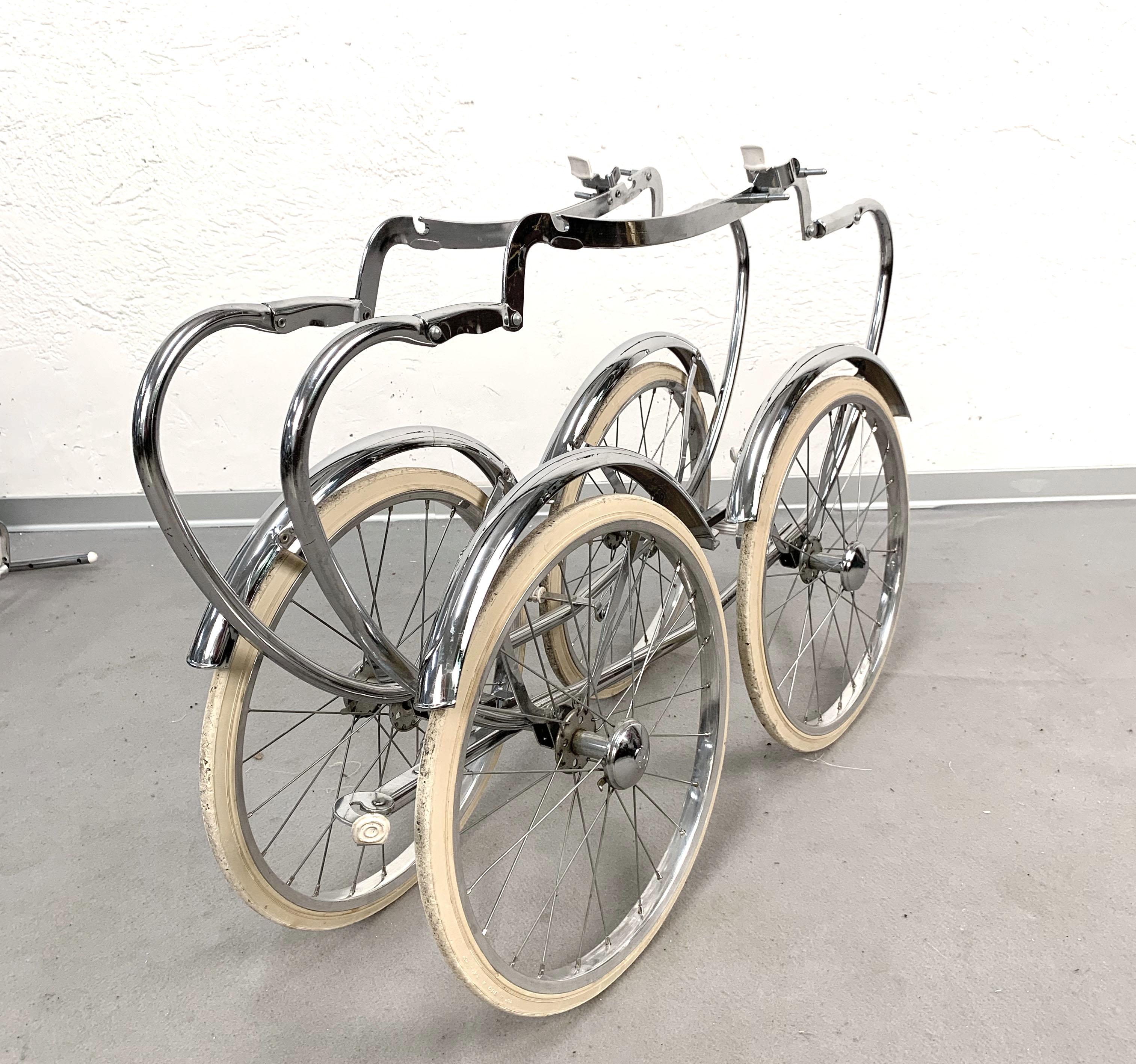 1950s Mid-Century Modern Italian Baby Carriage Pram Stroller by Giordani, Italy 5