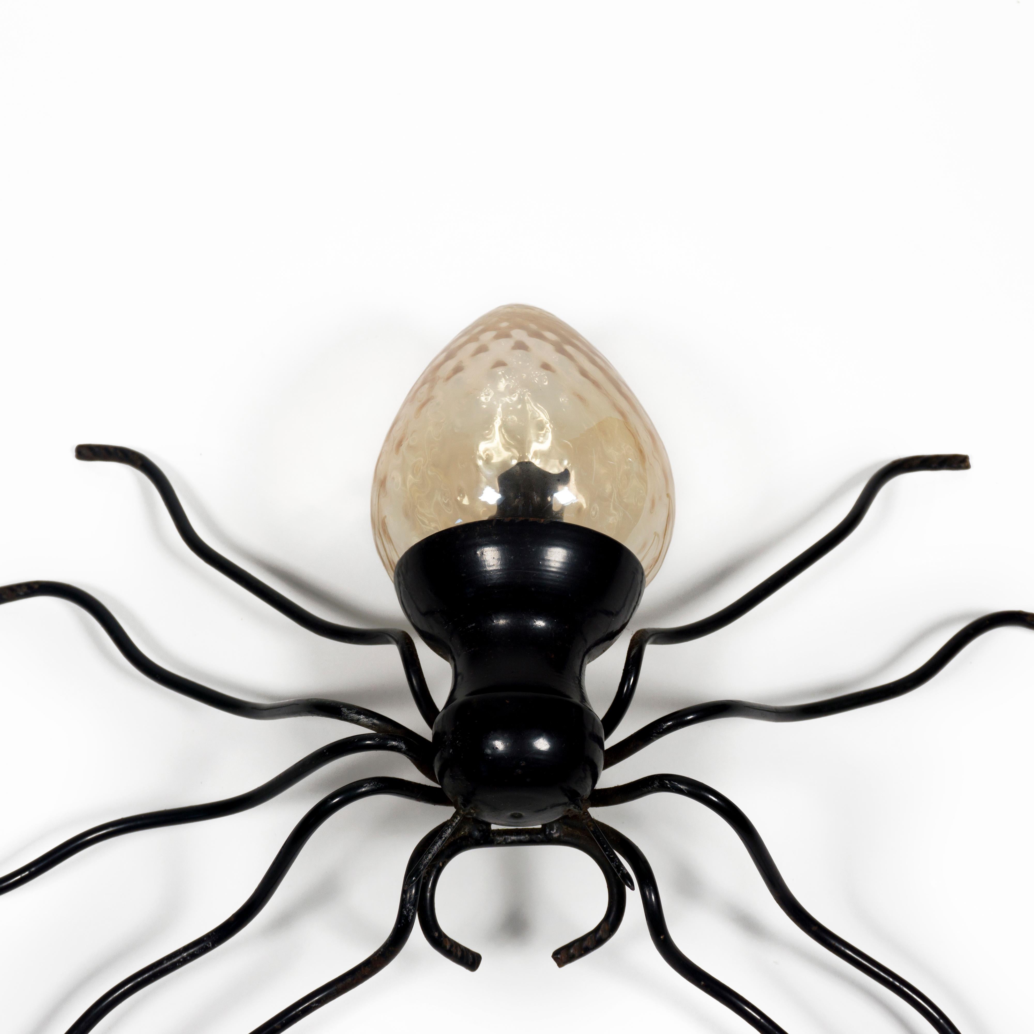 1960s Mid-Century Modern Italienisch Murano Glas Spider Wandleuchte Sconce im Angebot 4