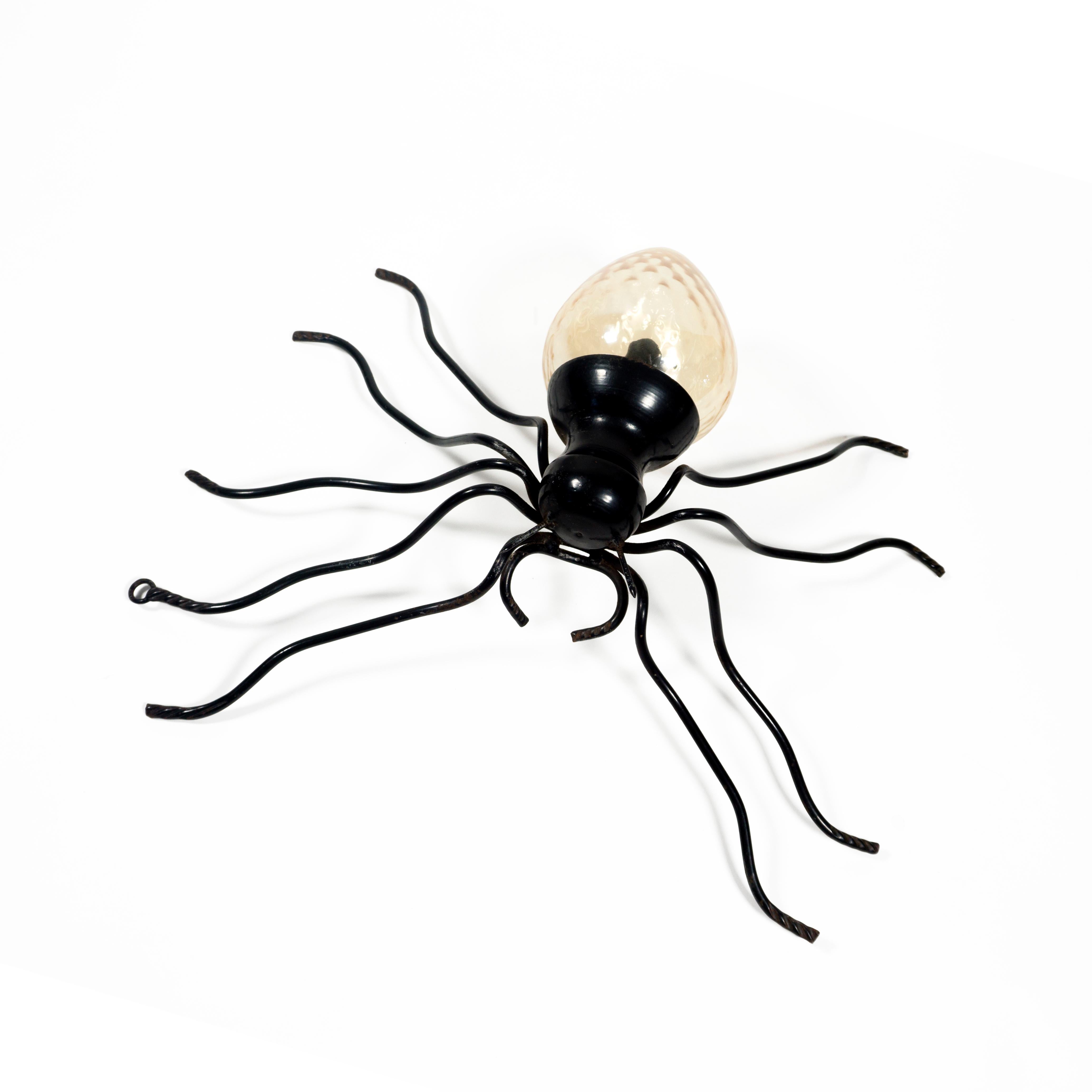 1960s Mid-Century Modern Italienisch Murano Glas Spider Wandleuchte Sconce im Angebot 1