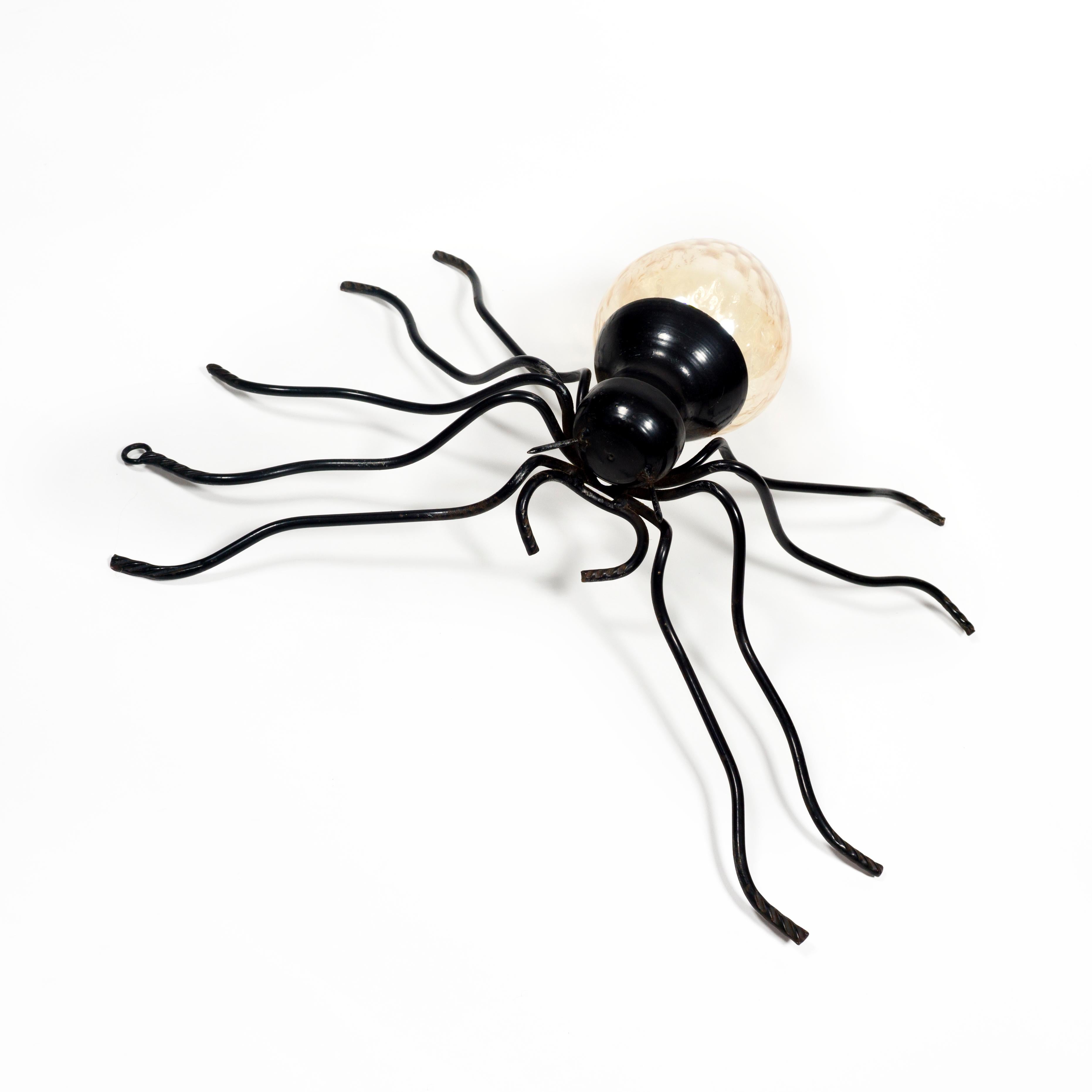1960s Mid-Century Modern Italienisch Murano Glas Spider Wandleuchte Sconce im Angebot 2