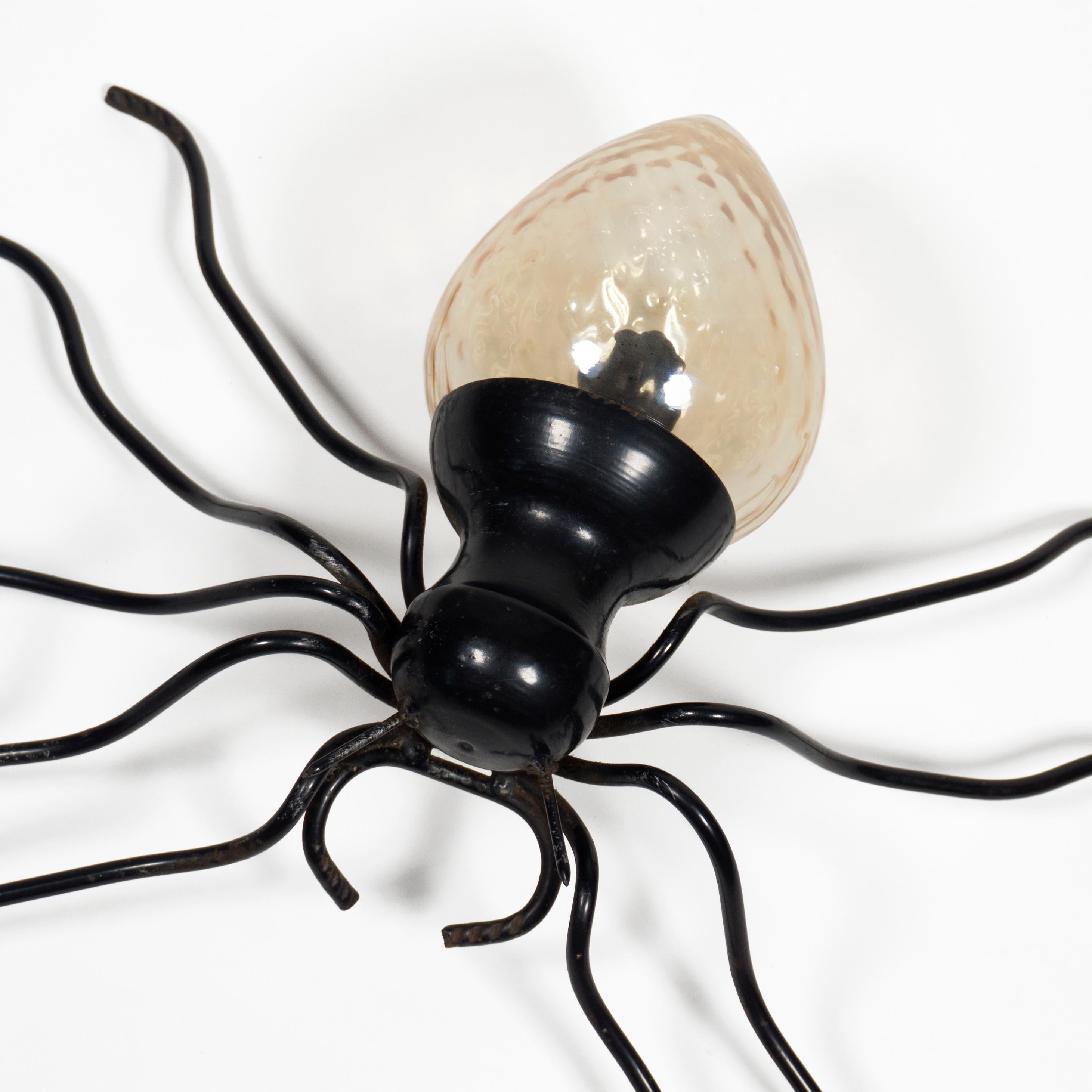 1960s Mid-Century Modern Italienisch Murano Glas Spider Wandleuchte Sconce im Angebot 3