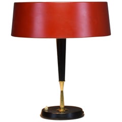 Vintage 1950s Mid-Century Modern Italian Oscar Torlasco Brass Table Lamp