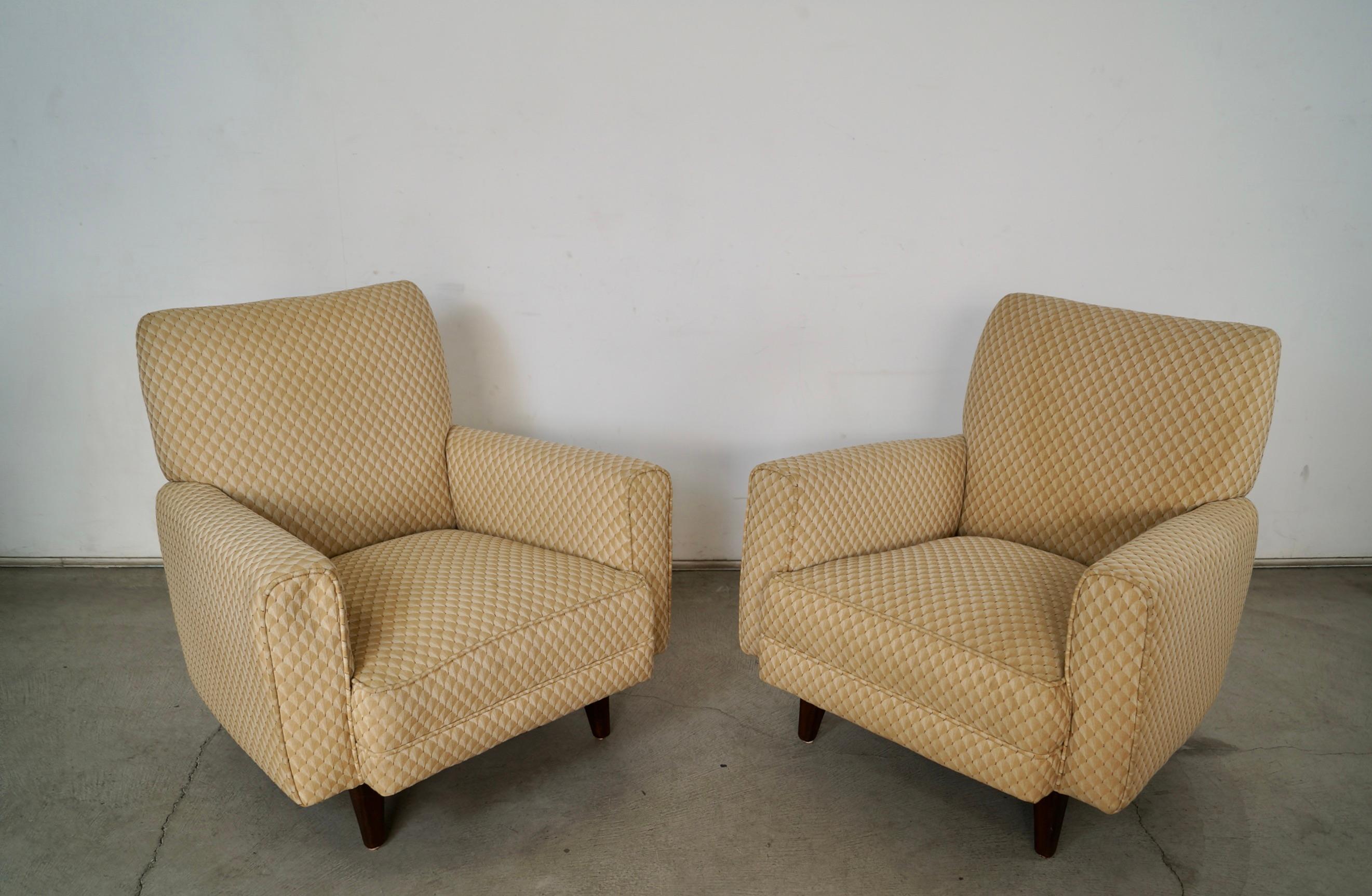 Sedie da salotto in stile Jens Risom del 1950, metà del secolo scorso - una coppia in vendita 4