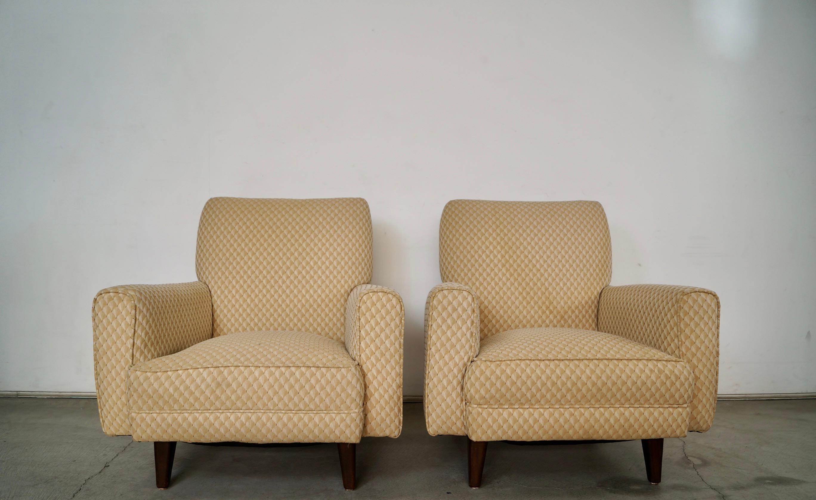 Mid-Century moderno Sedie da salotto in stile Jens Risom del 1950, metà del secolo scorso - una coppia in vendita