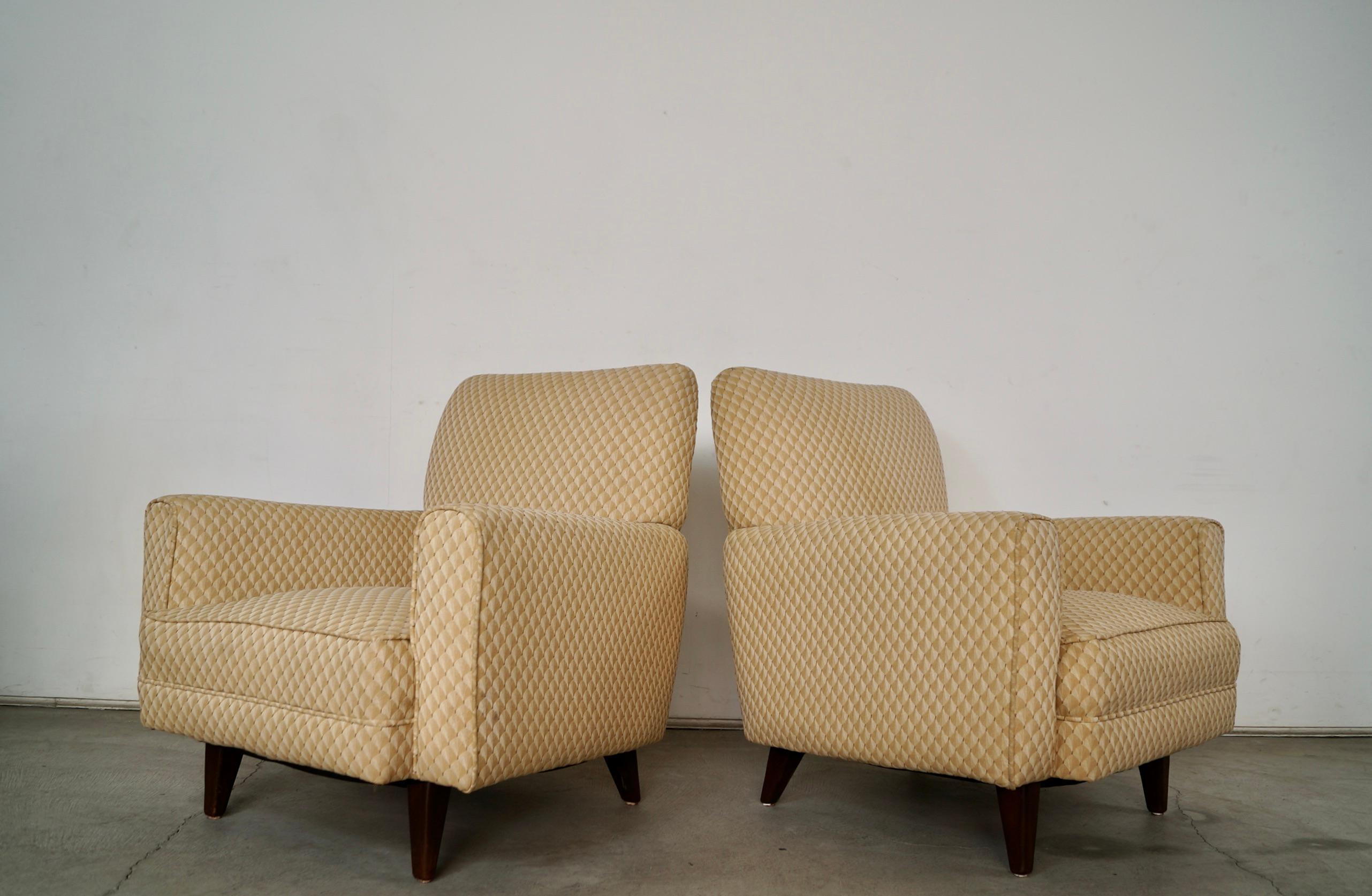 Metà XX secolo Sedie da salotto in stile Jens Risom del 1950, metà del secolo scorso - una coppia in vendita