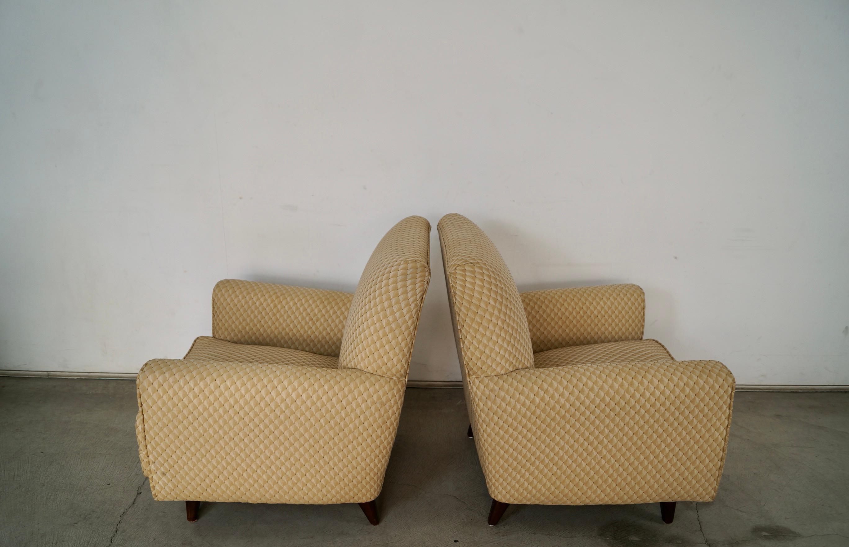 Tessuto Sedie da salotto in stile Jens Risom del 1950, metà del secolo scorso - una coppia in vendita