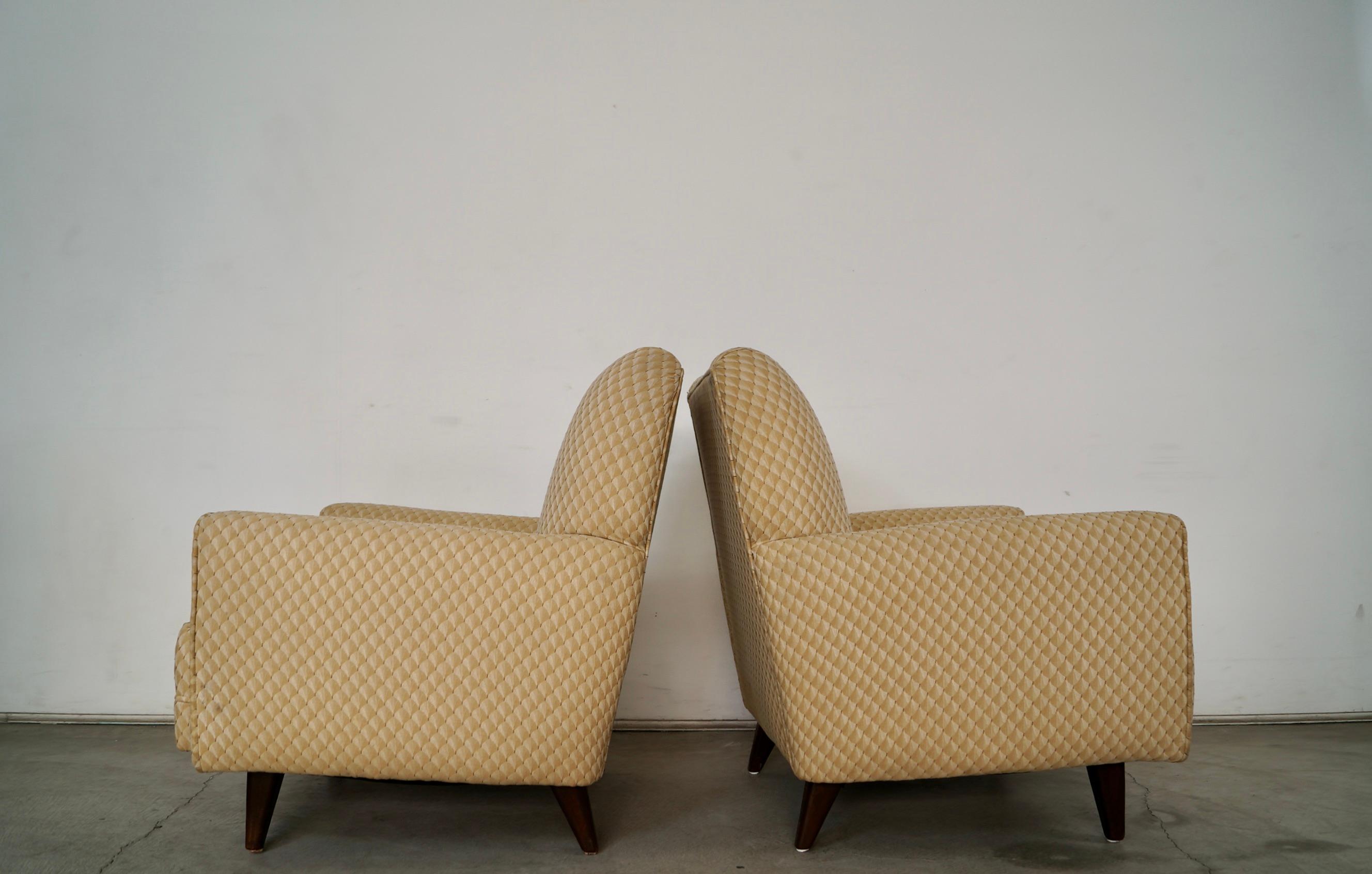 Sedie da salotto in stile Jens Risom del 1950, metà del secolo scorso - una coppia in vendita 1