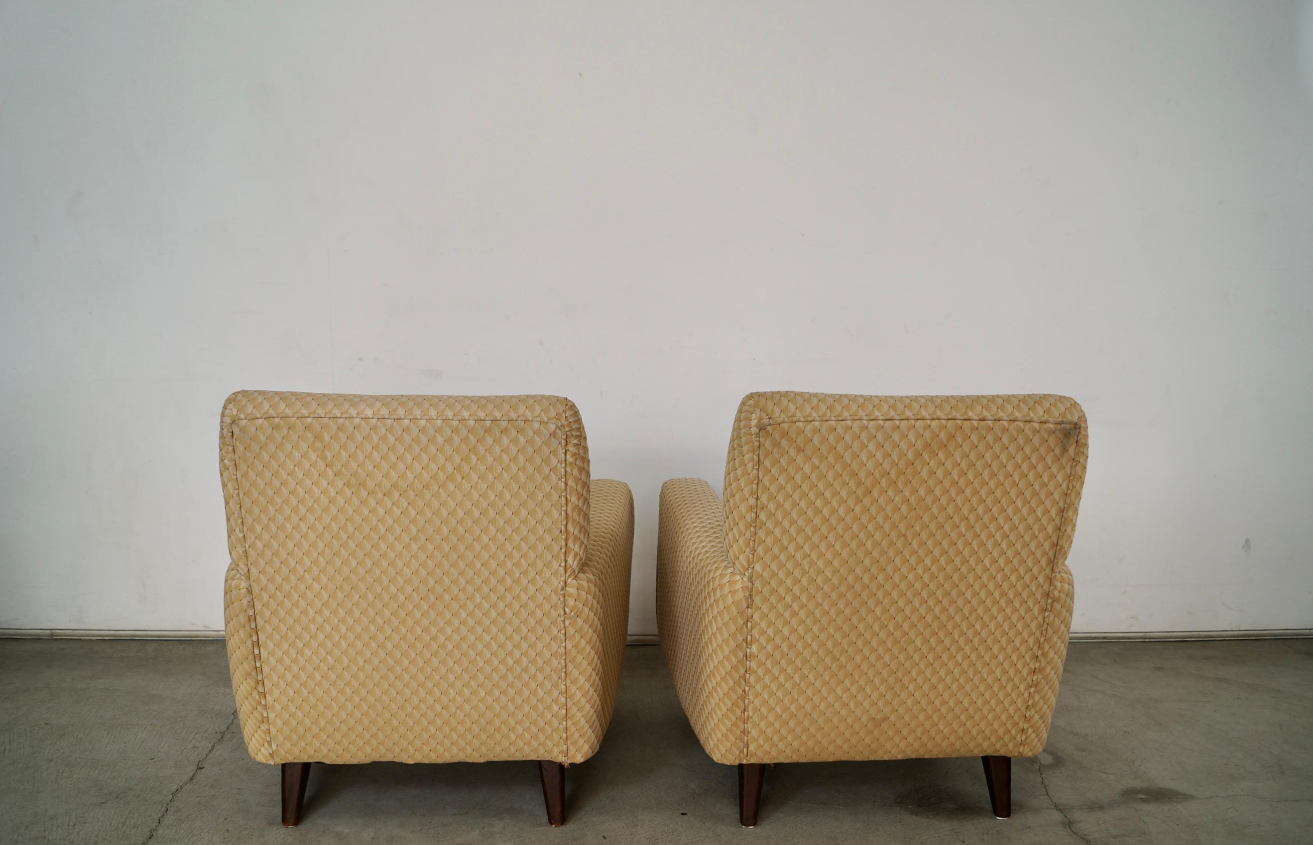Sedie da salotto in stile Jens Risom del 1950, metà del secolo scorso - una coppia in vendita 2