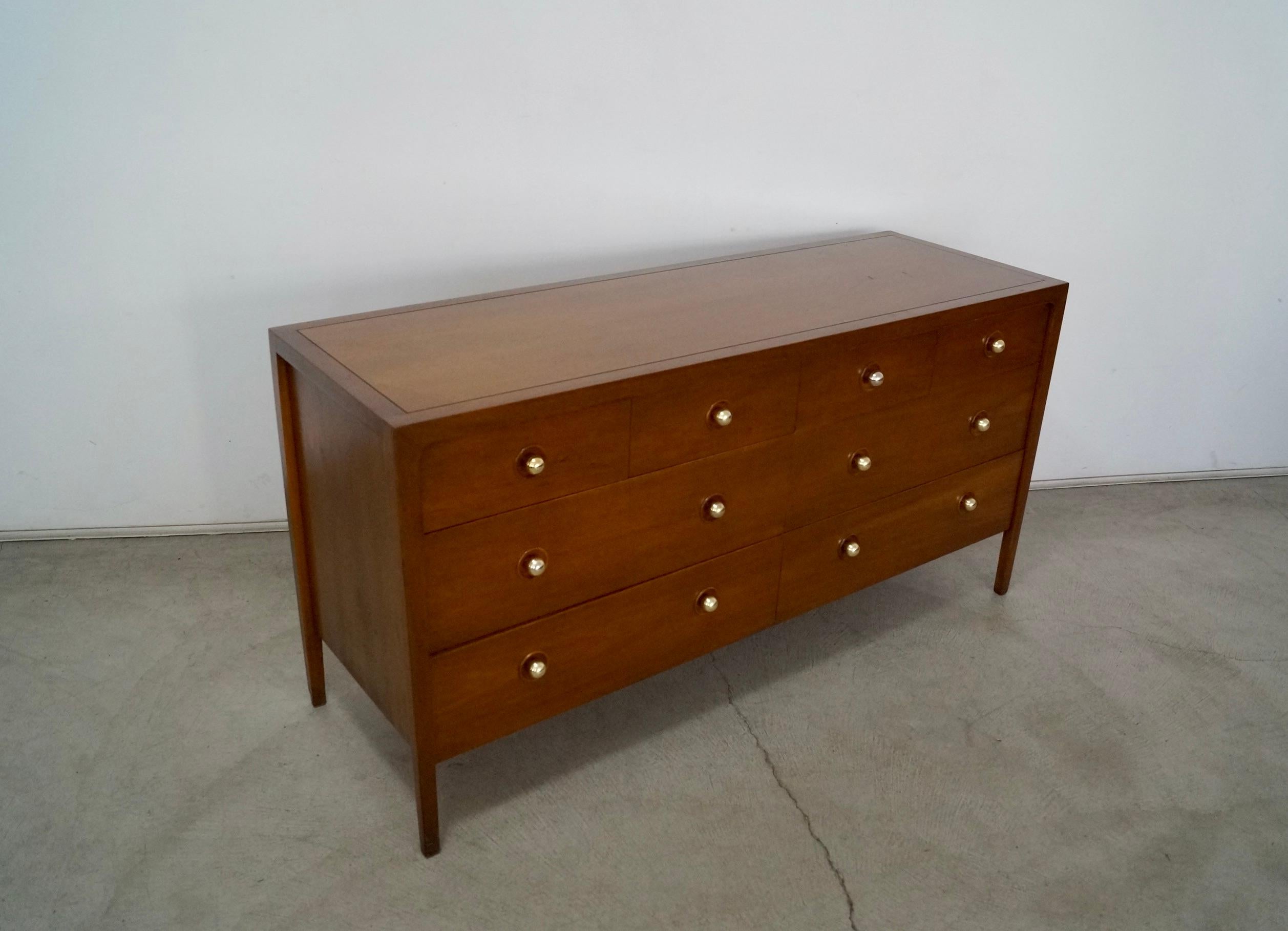 Brass 1950's Mid-Century Modern John Van Koert Drexel Dresser