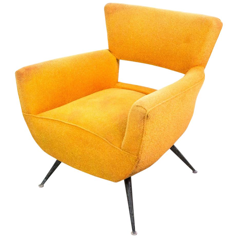 1950s Mid-Century Modern Lounge Armchair by Henry Glass