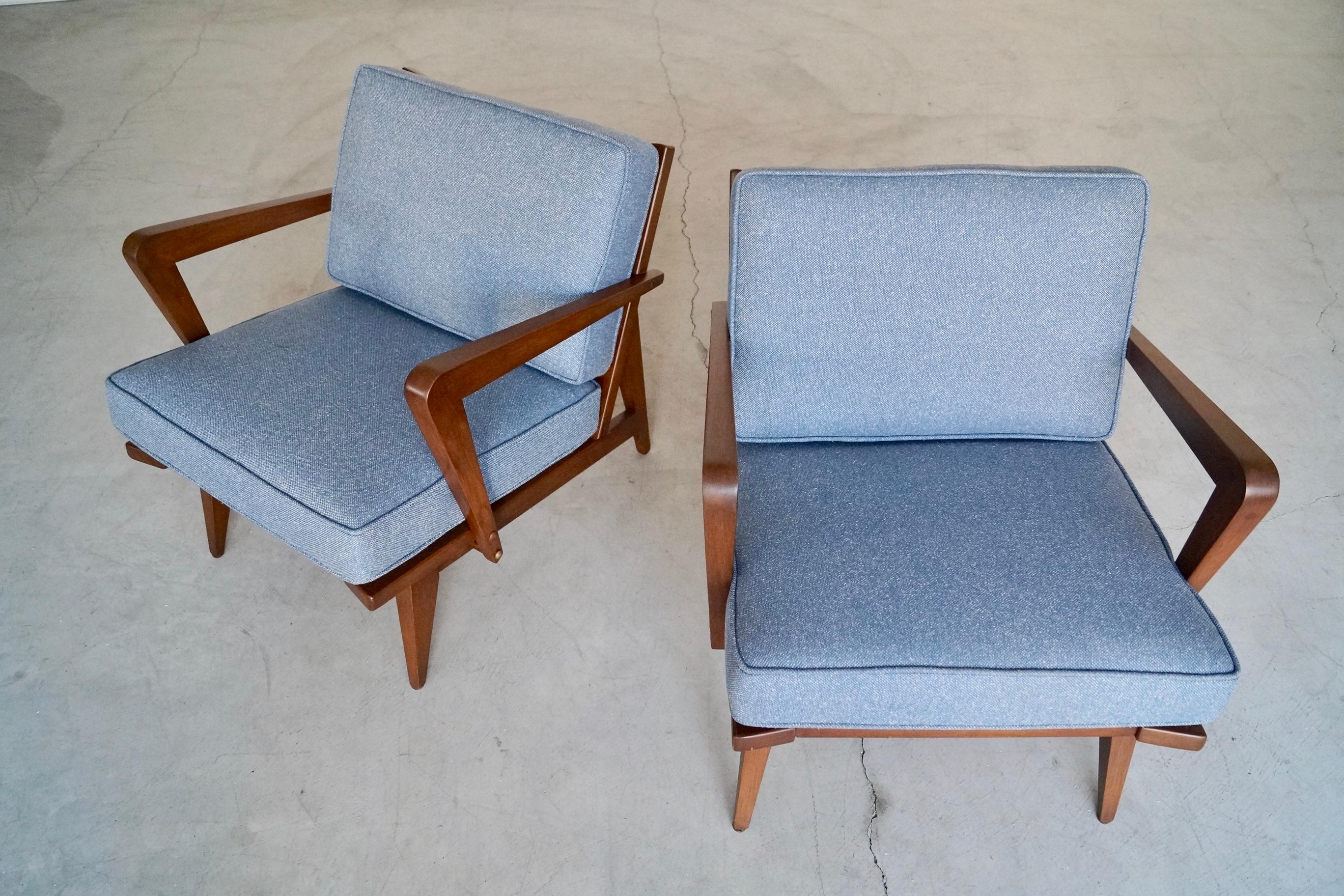 1950's Mid-Century Modern Lounge Chairs - a Pair 11