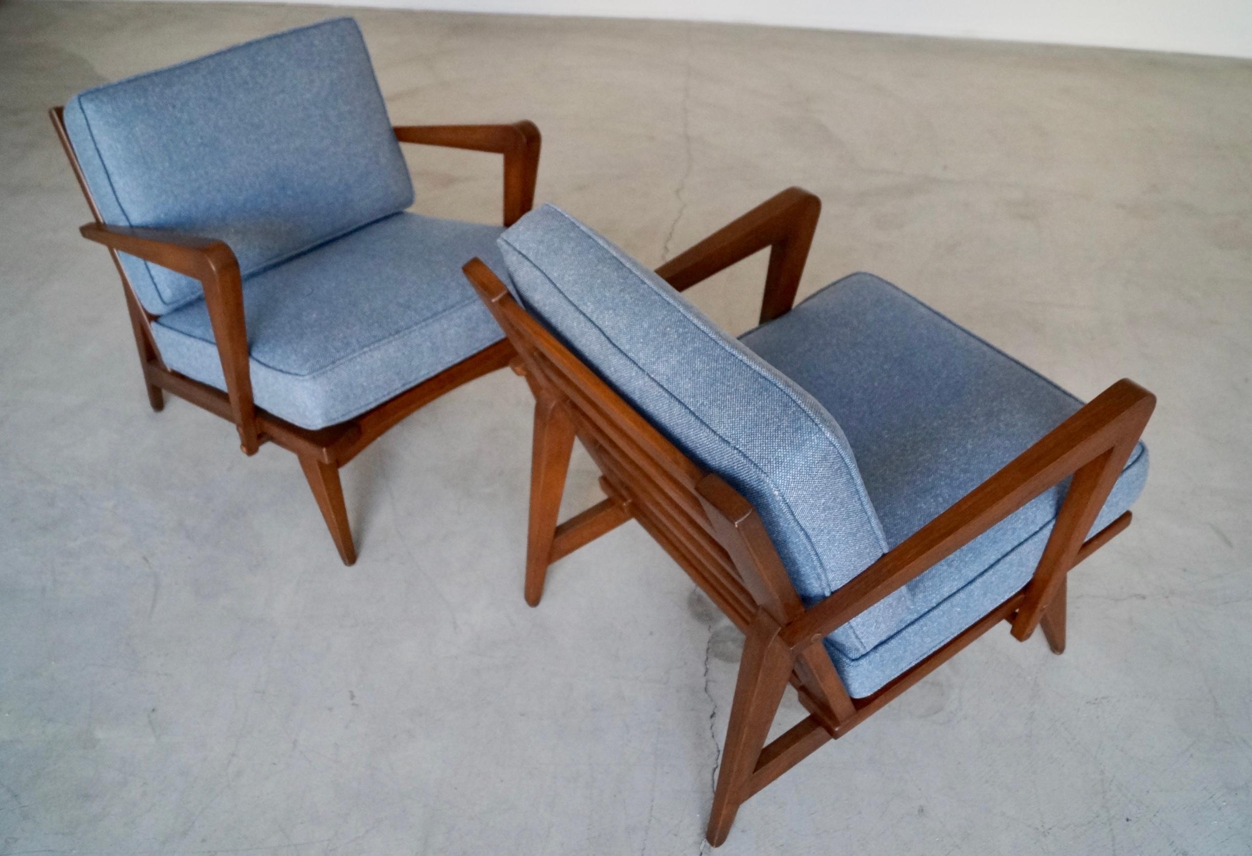 1950's Mid-Century Modern Lounge Chairs - a Pair 12