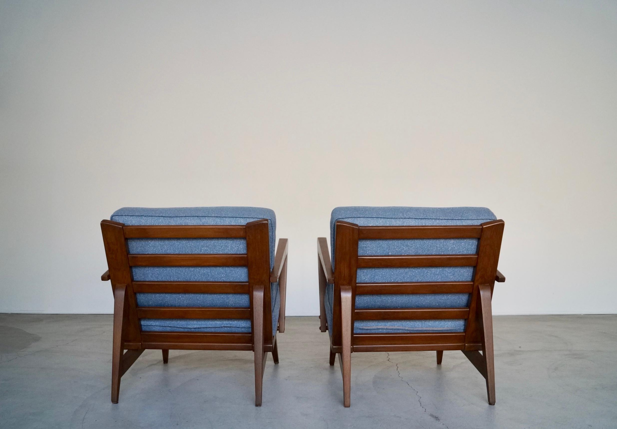 1950's Mid-Century Modern Lounge Chairs - a Pair 1