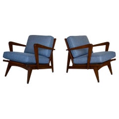 1950's Mid-Century Modern Lounge Chairs - a Pair