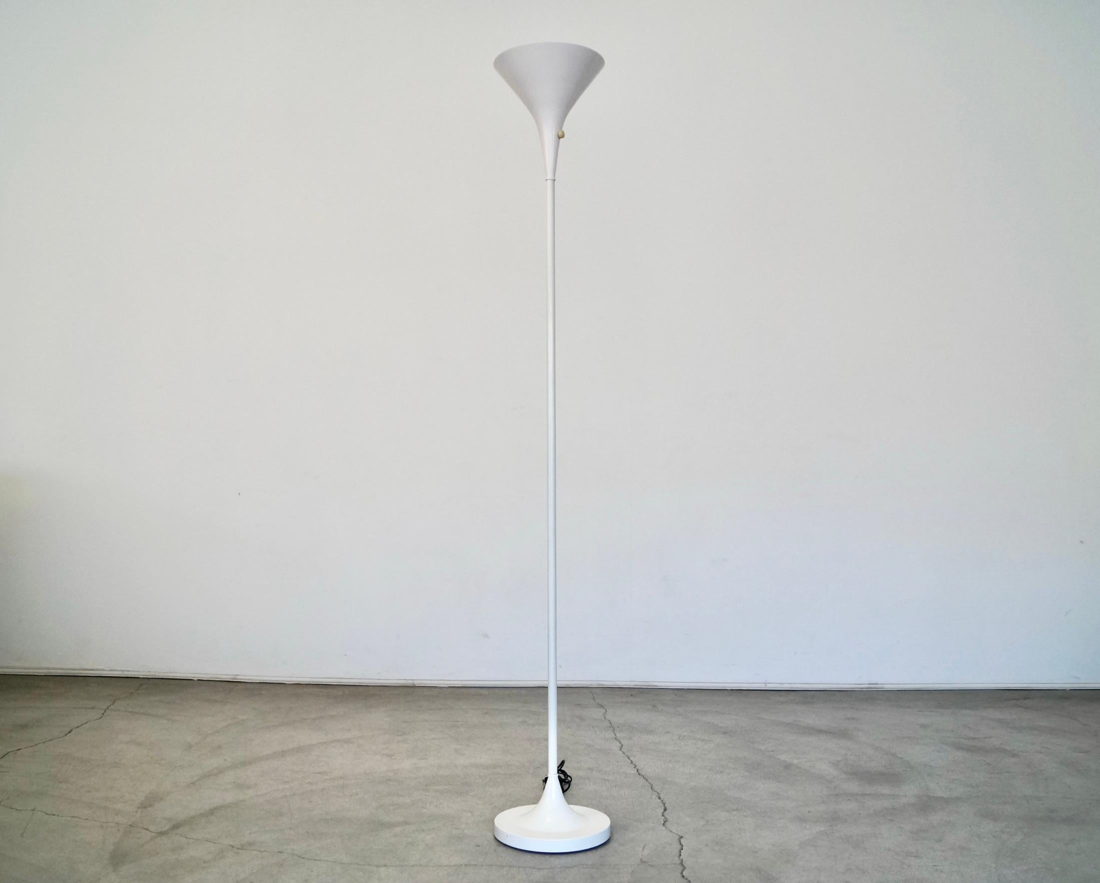 American 1950's Mid-Century Modern Max Bill Style Tulip Floor Lamp For Sale