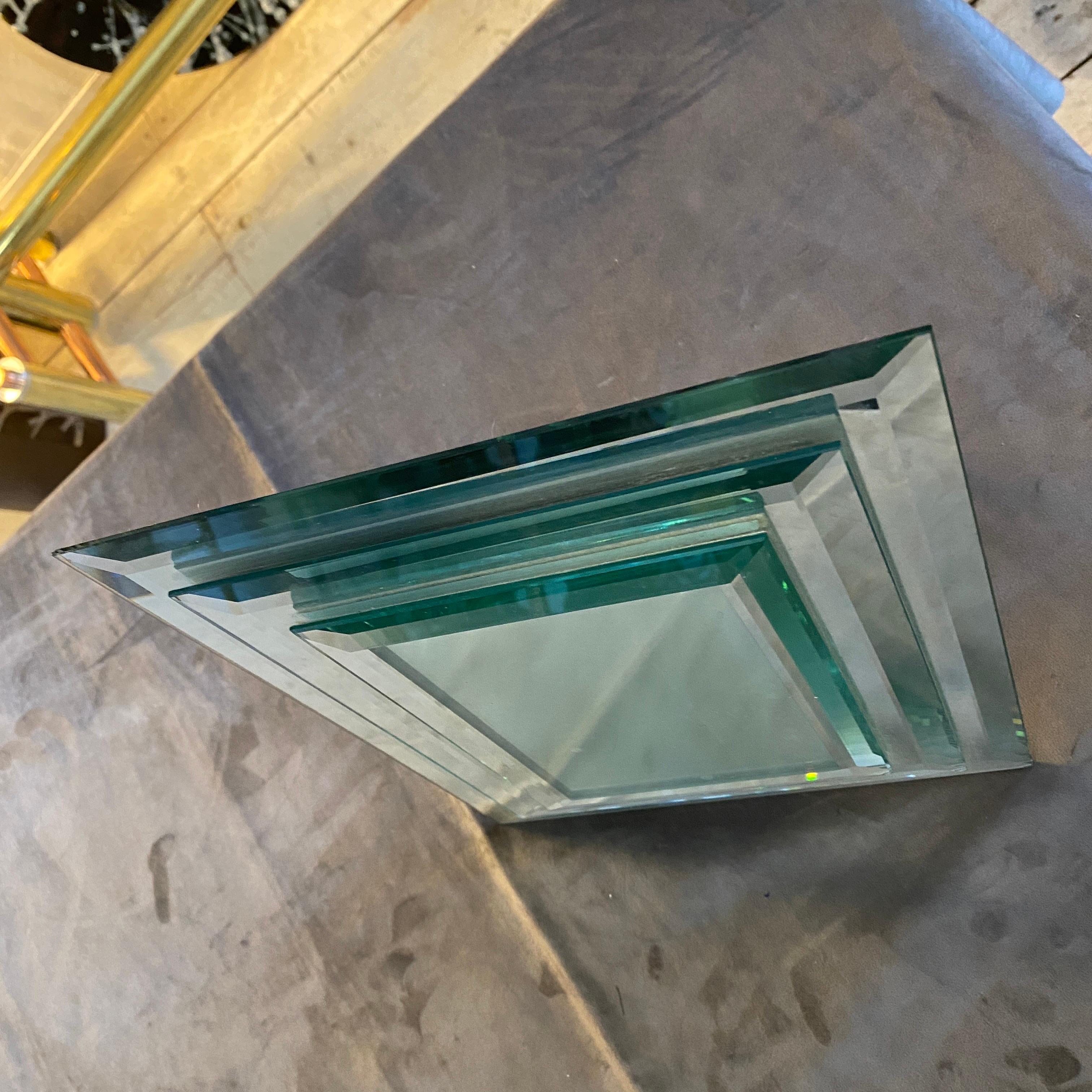 Verspiegelter Bilderrahmen aus Glas von Fontana Arte, Mid-Century Modern, 1950er Jahre (Moderne der Mitte des Jahrhunderts) im Angebot