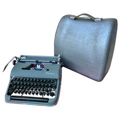1950er Jahre Mid-Century Modern Olympia Sm-3 Porzellan-Tischschreibtisch mit Etui