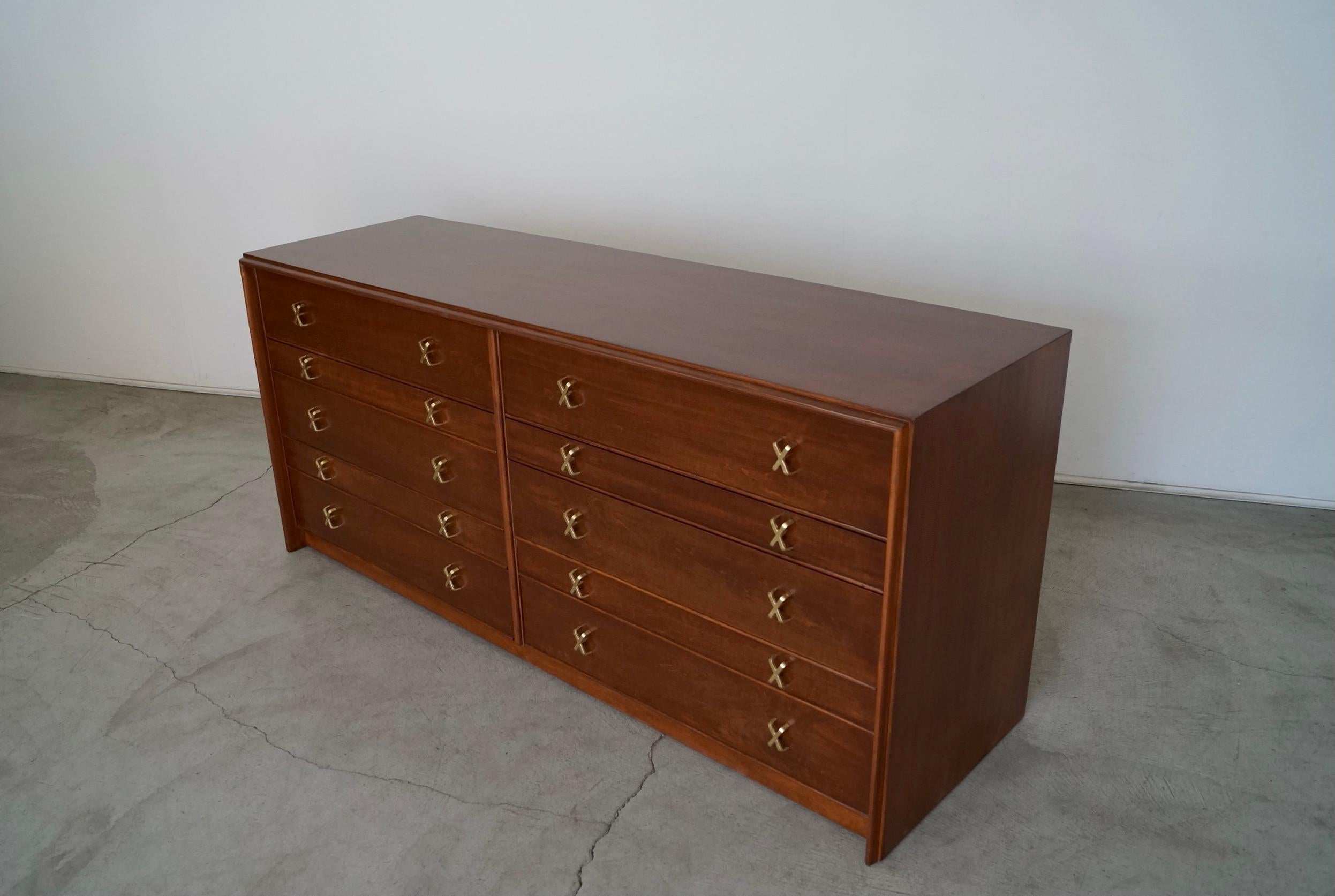 Stained 1950's Mid-Century Modern Paul Frankl Dresser