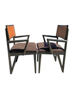 1950 Mid Century Modern Paul Frankl per John Stuart Coppia di sedie stile Z