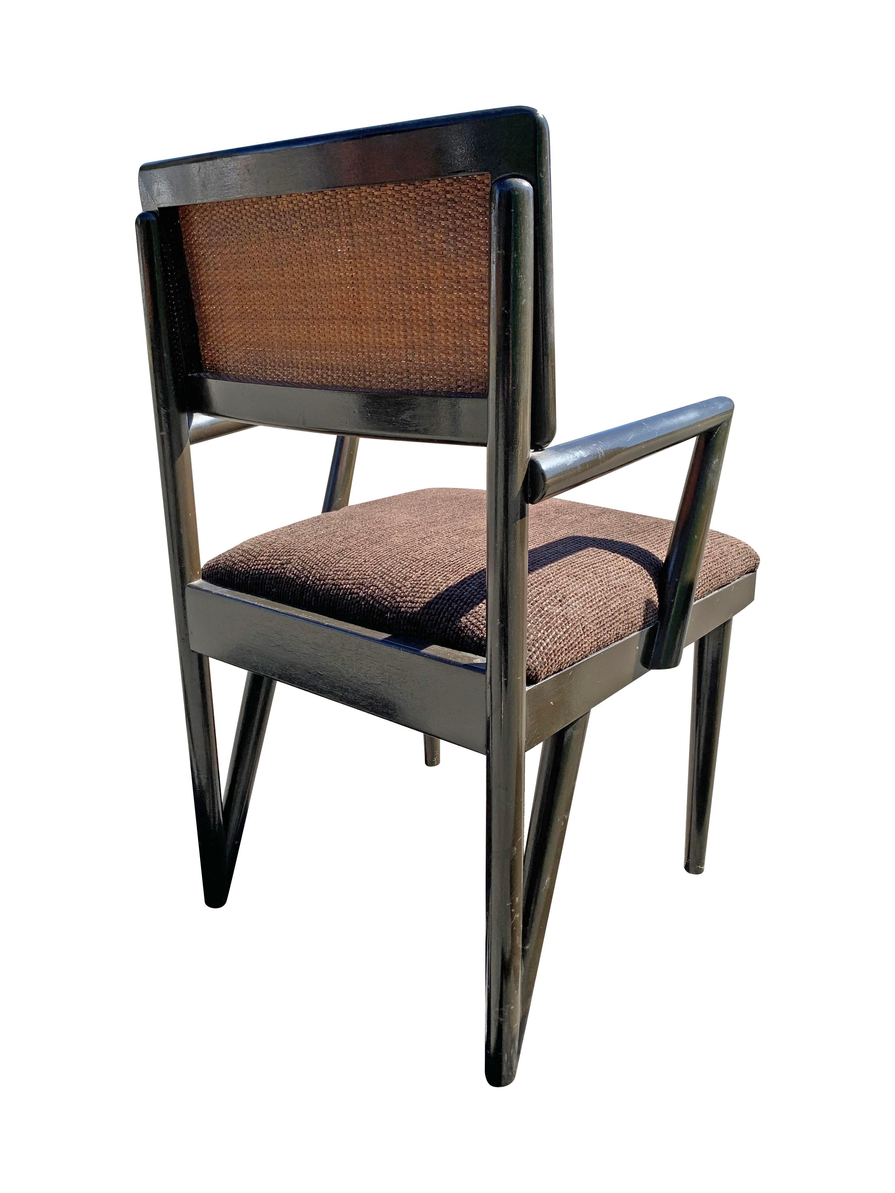 1950s Mid Century Modern Paul Frankl for John Stuart Paire de chaises Z Style Bon état à Saddle River, NJ