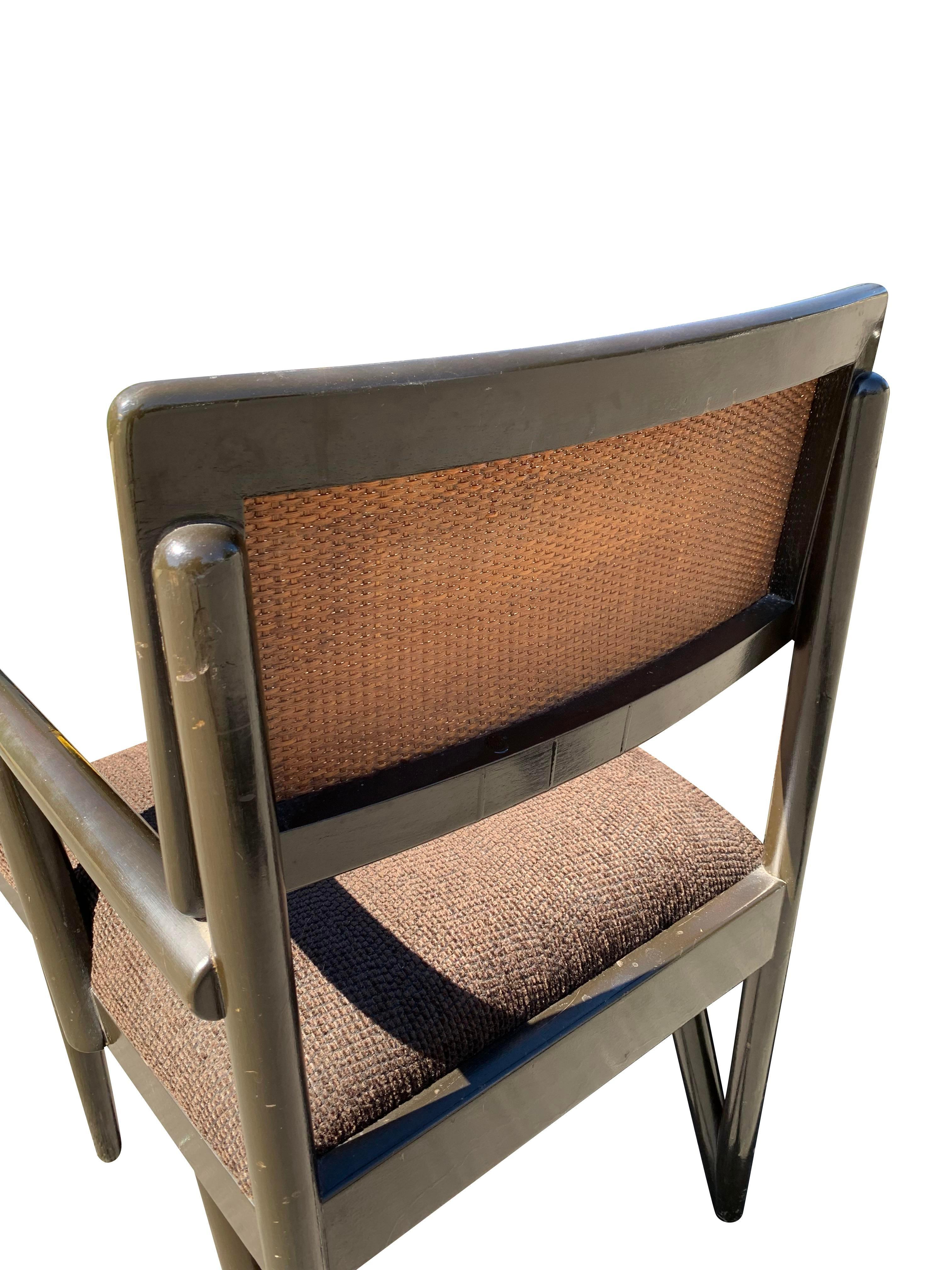 Milieu du XXe siècle 1950s Mid Century Modern Paul Frankl for John Stuart Paire de chaises Z Style