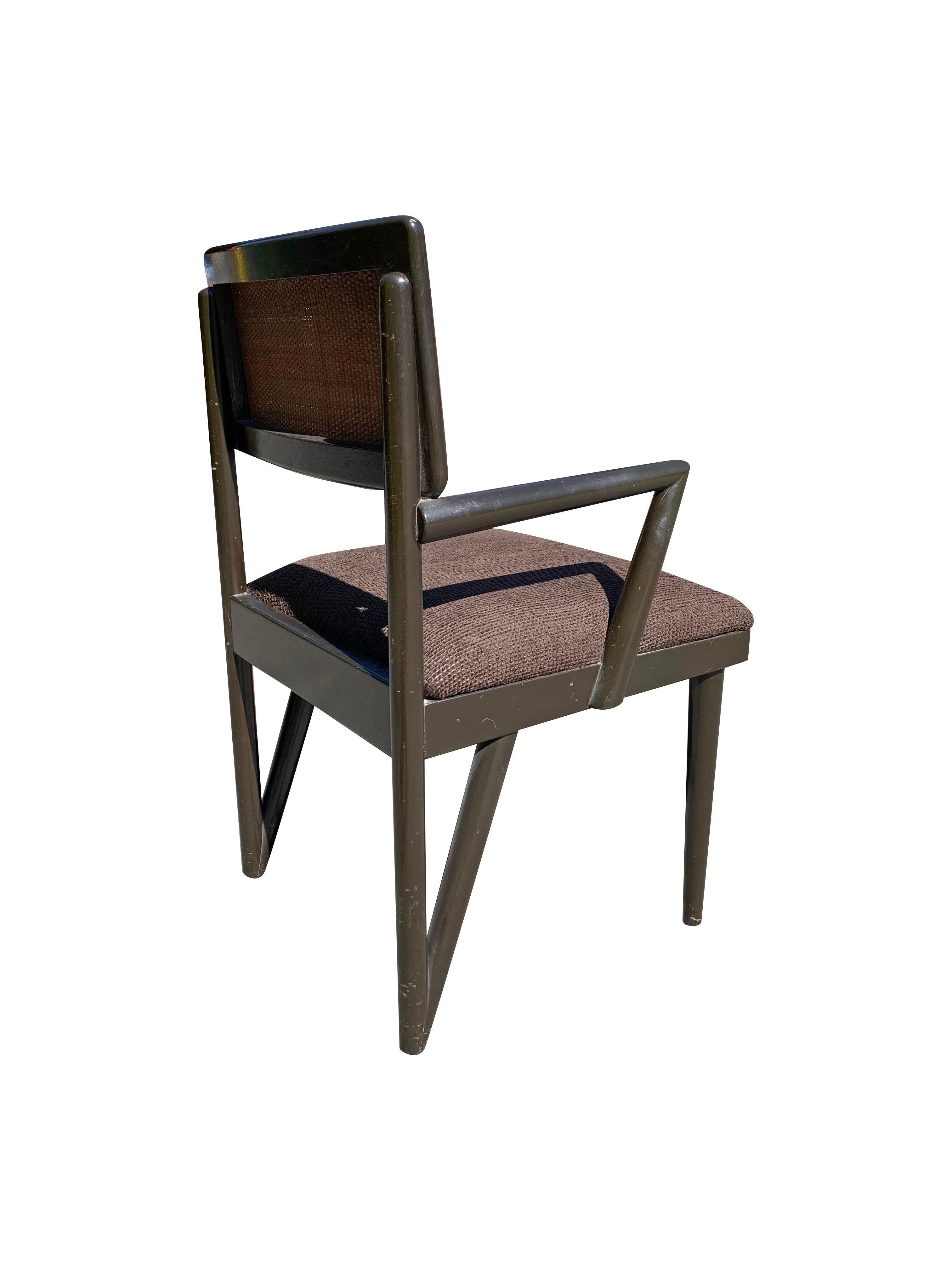 1950s Mid Century Modern Paul Frankl for John Stuart Paire de chaises Z Style 1