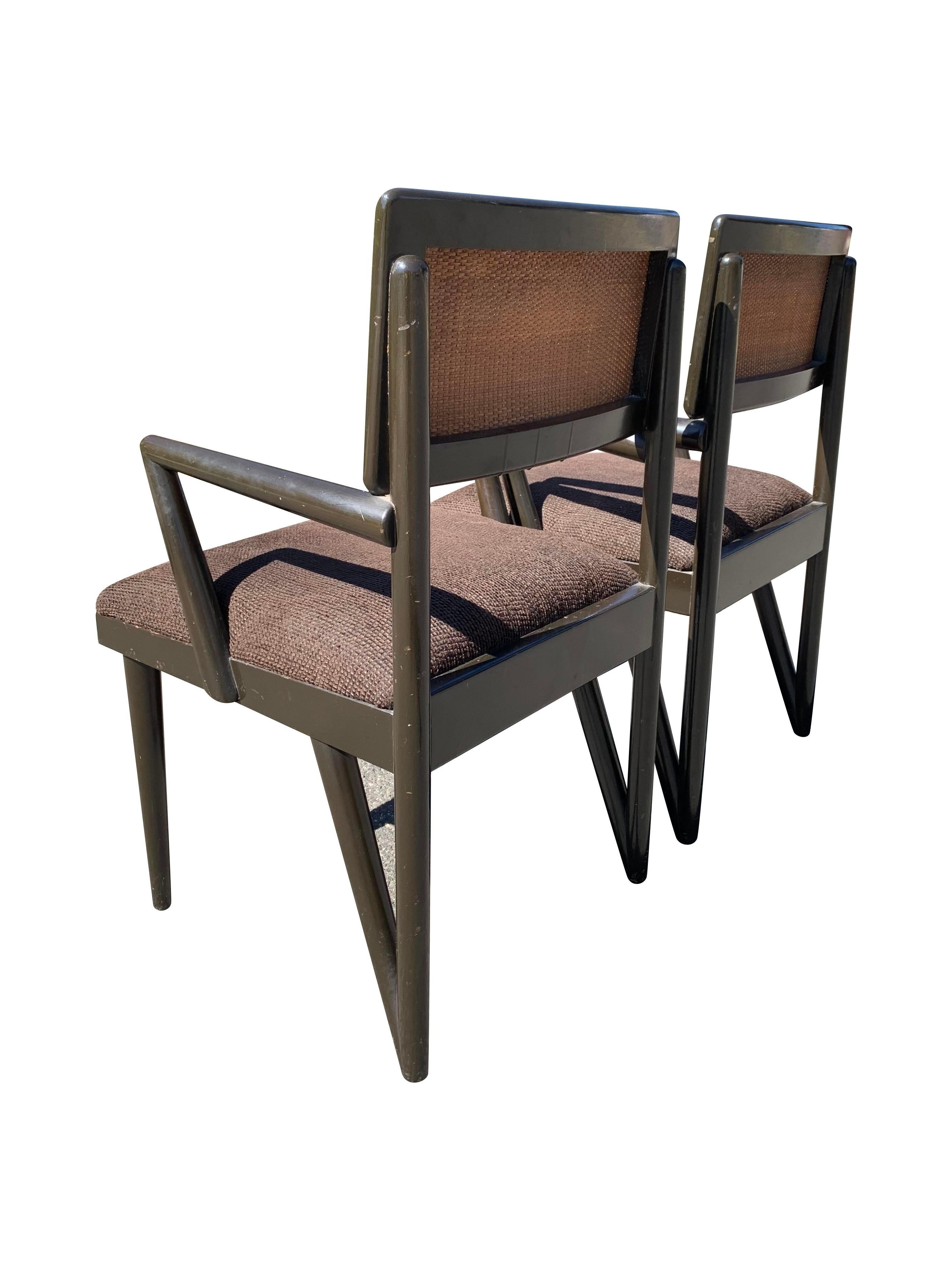 1950s Mid Century Modern Paul Frankl for John Stuart Paire de chaises Z Style 3