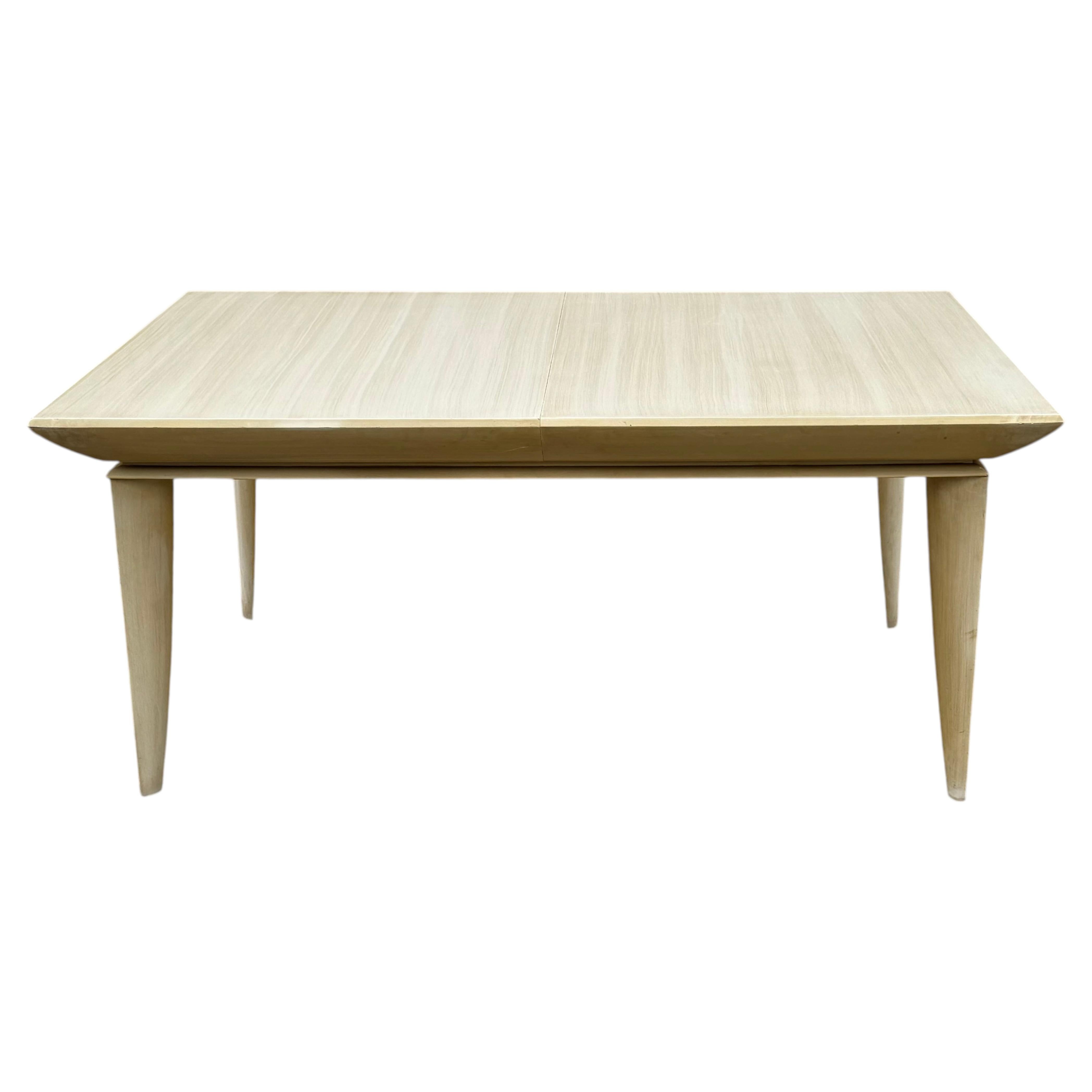 1950s Mid-Century Modern Paul Laszlo Esstisch mit Blättern - Neu lackiert - im Angebot
