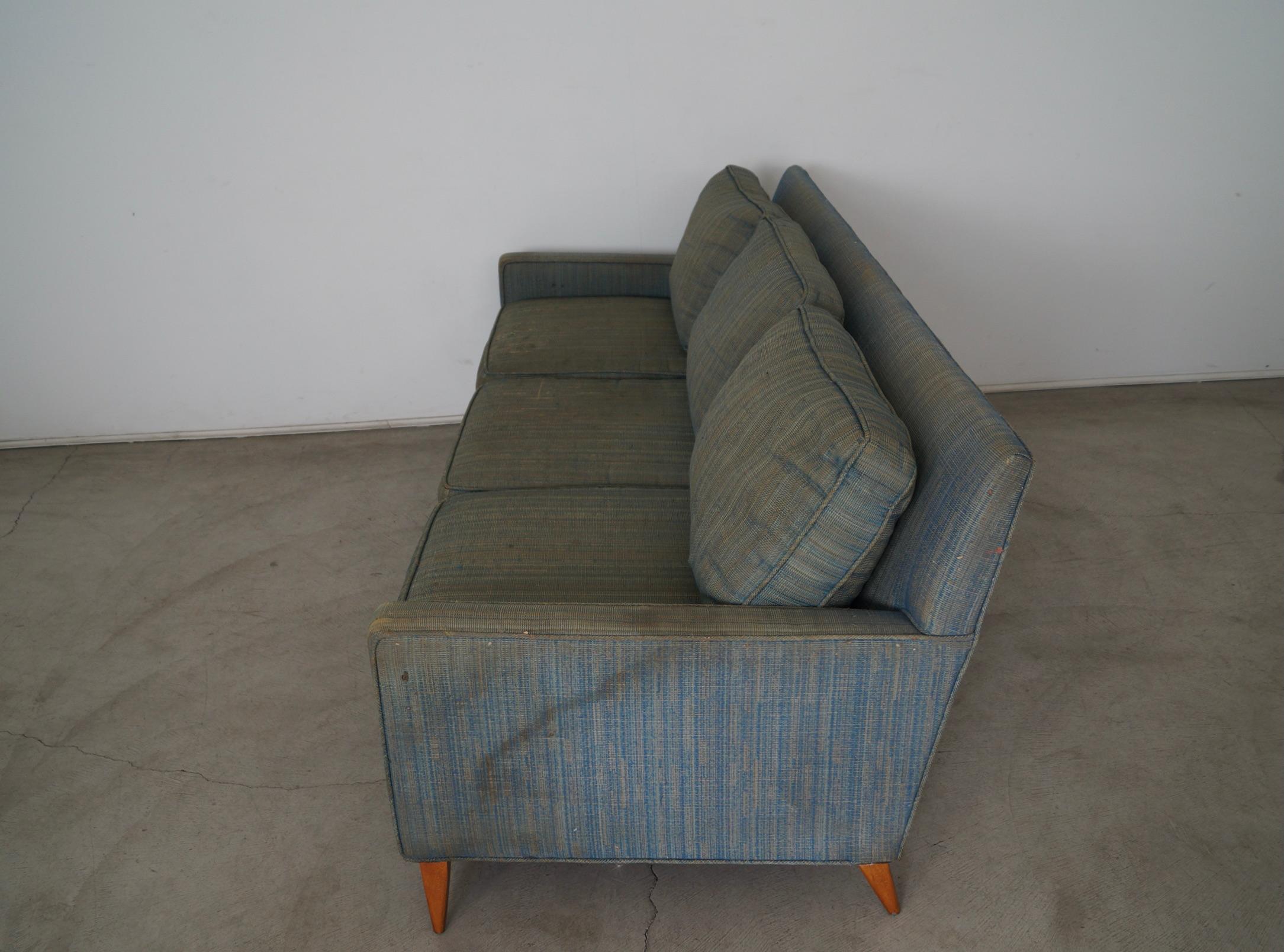 Mid-20th Century 1950's Mid-Century Modern Paul McCobb Sofa For Sale