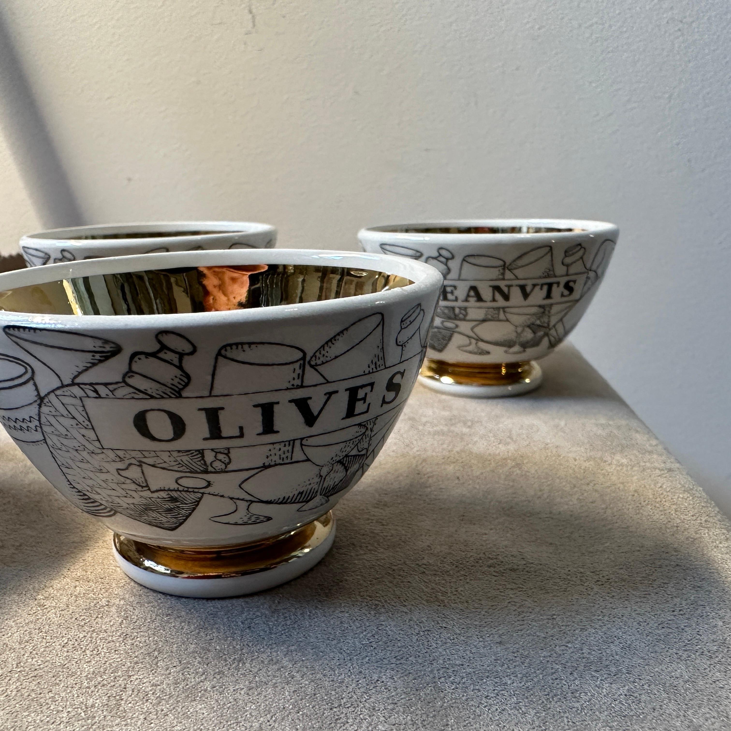 1950s Mid-Century Modern Piero Fornasetti Porcelain Aperitivo Set For Sale 5