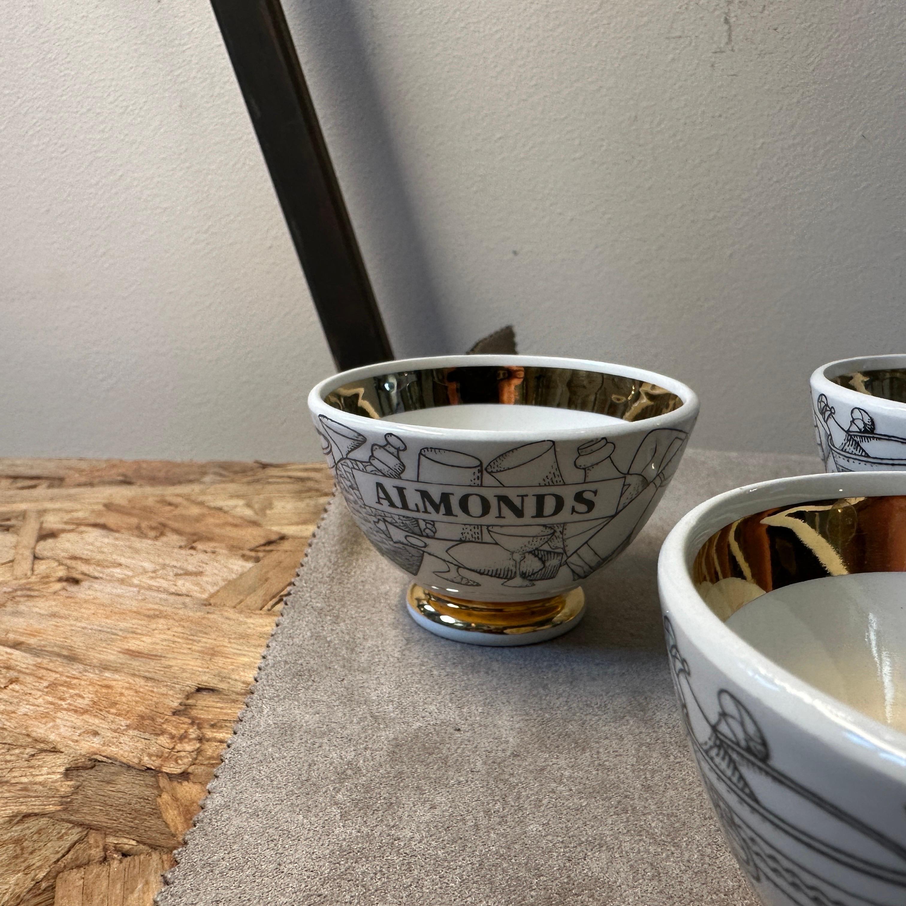 Ceramic 1950s Mid-Century Modern Piero Fornasetti Porcelain Aperitivo Set For Sale